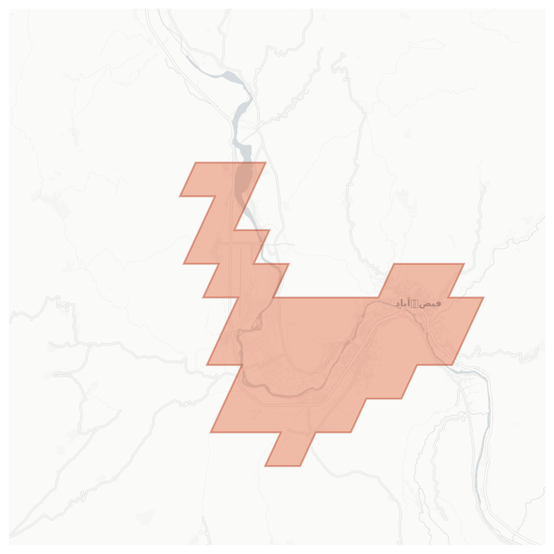 Fayzabad geographic map