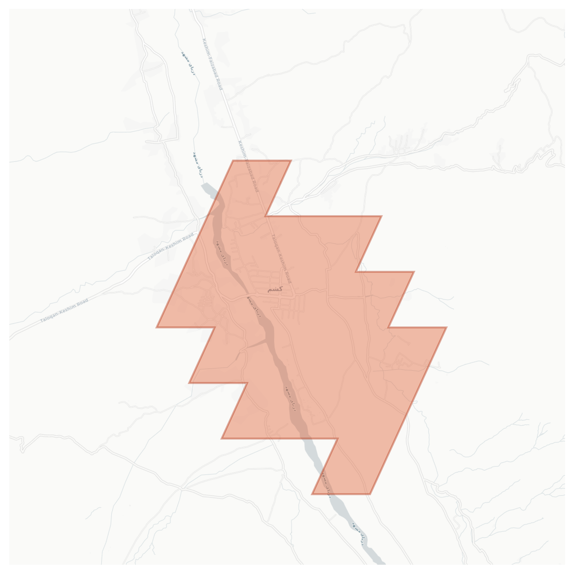 Kishim geographic map