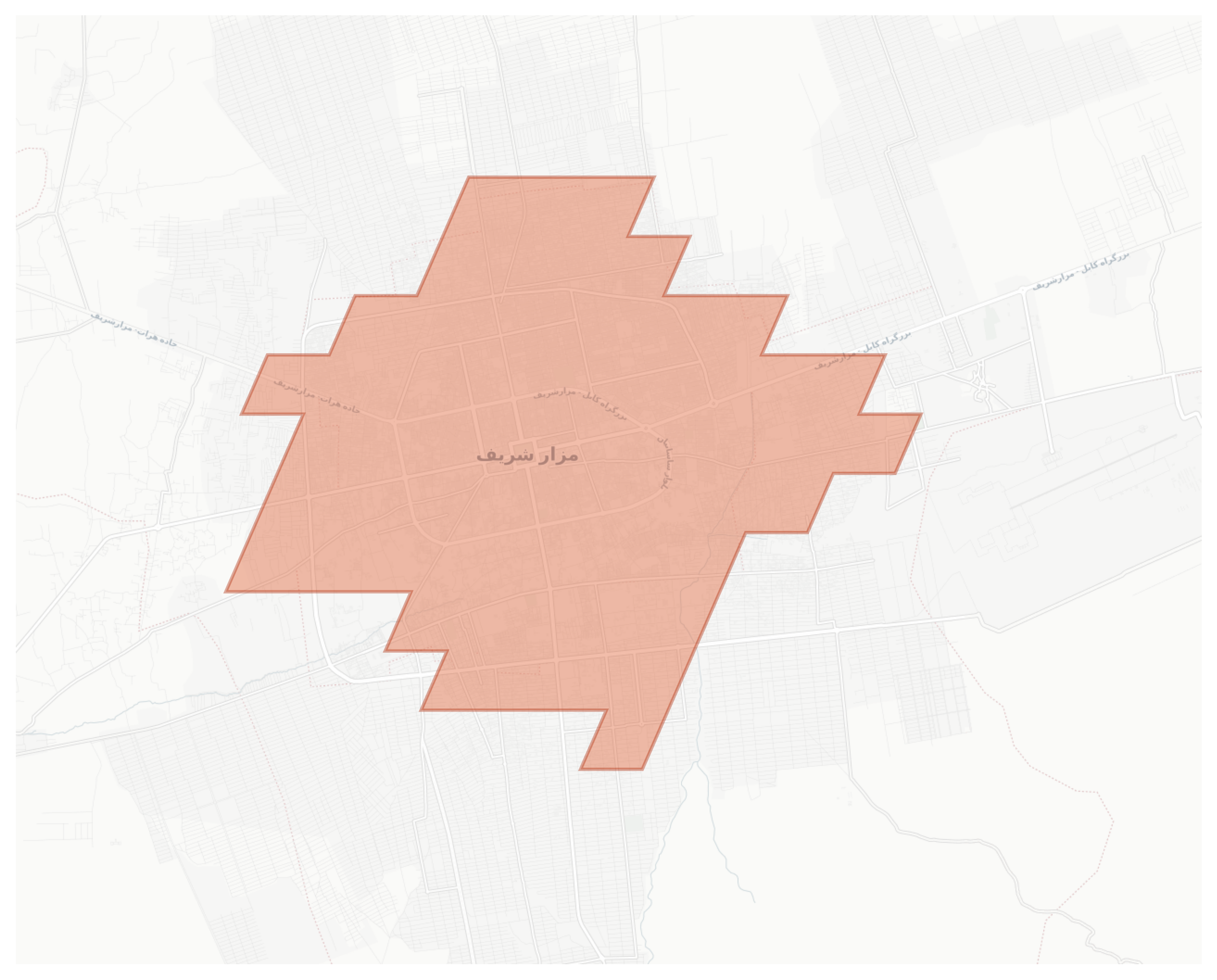 Mazar i sharif geographic map