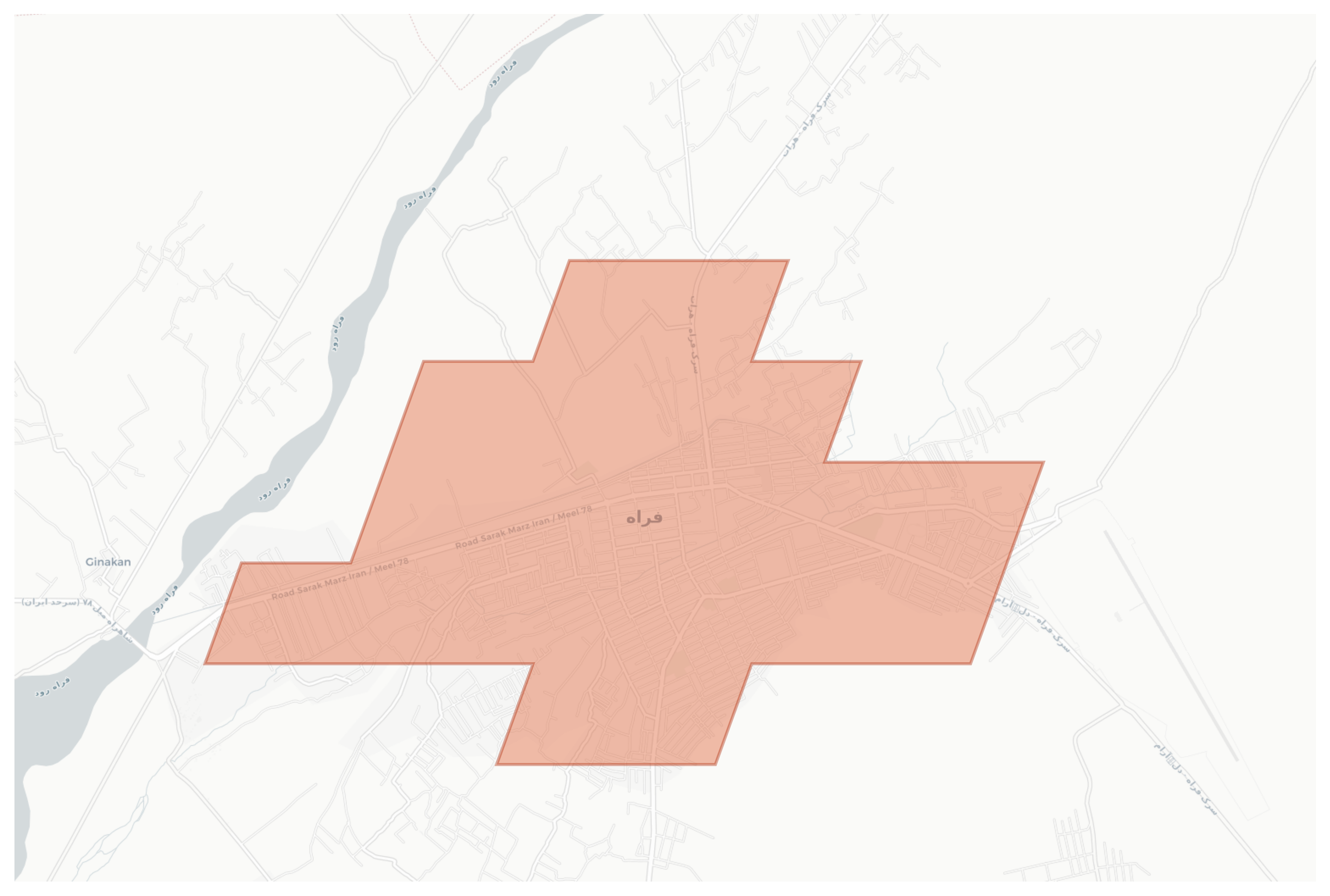 Farah geographic map