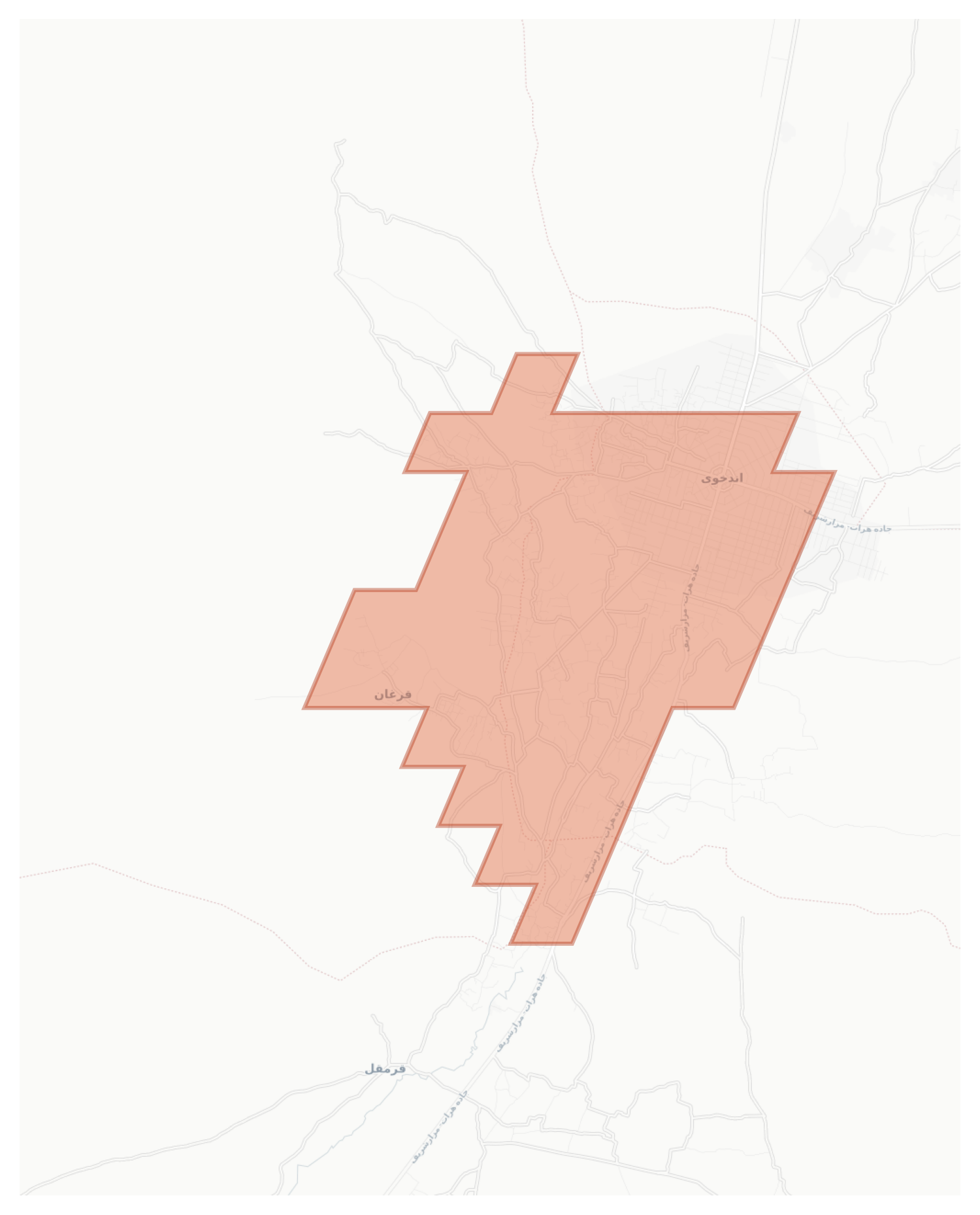 Andkhoy geographic map