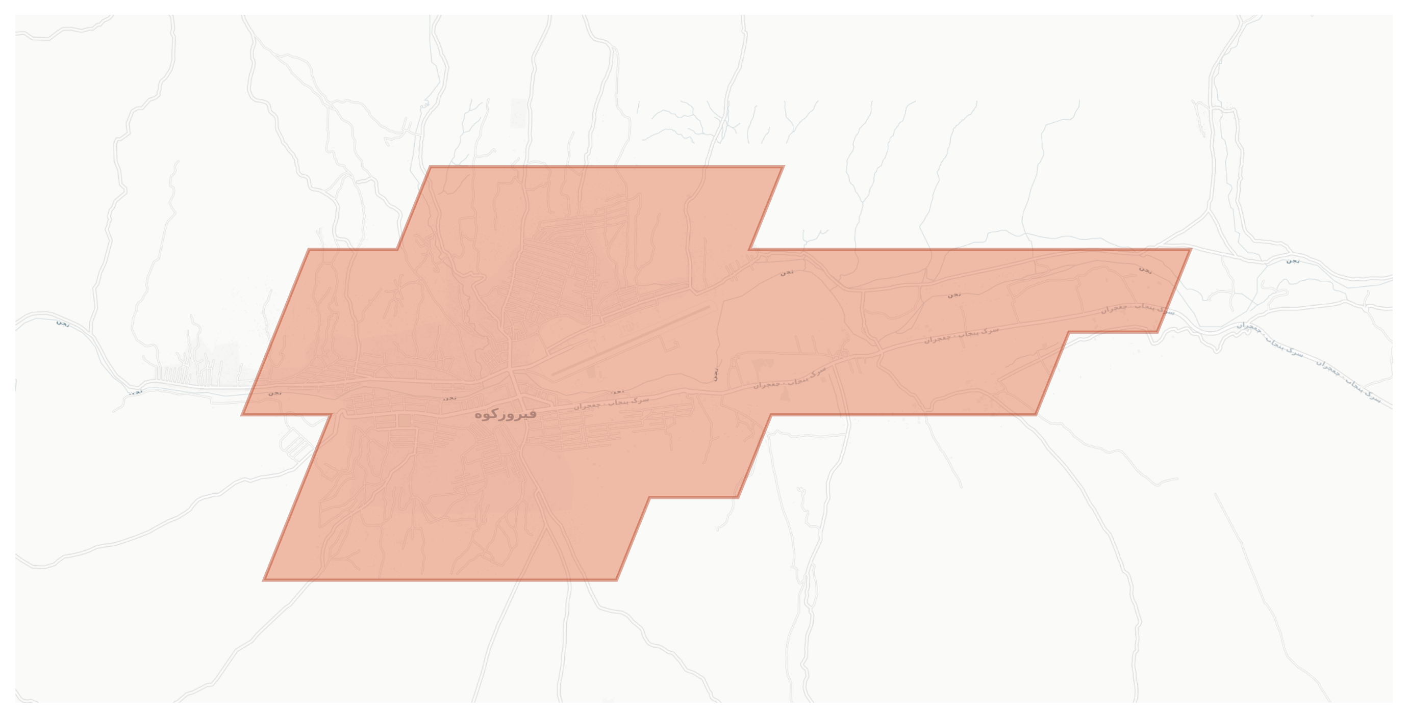 Firozkoh geographic map
