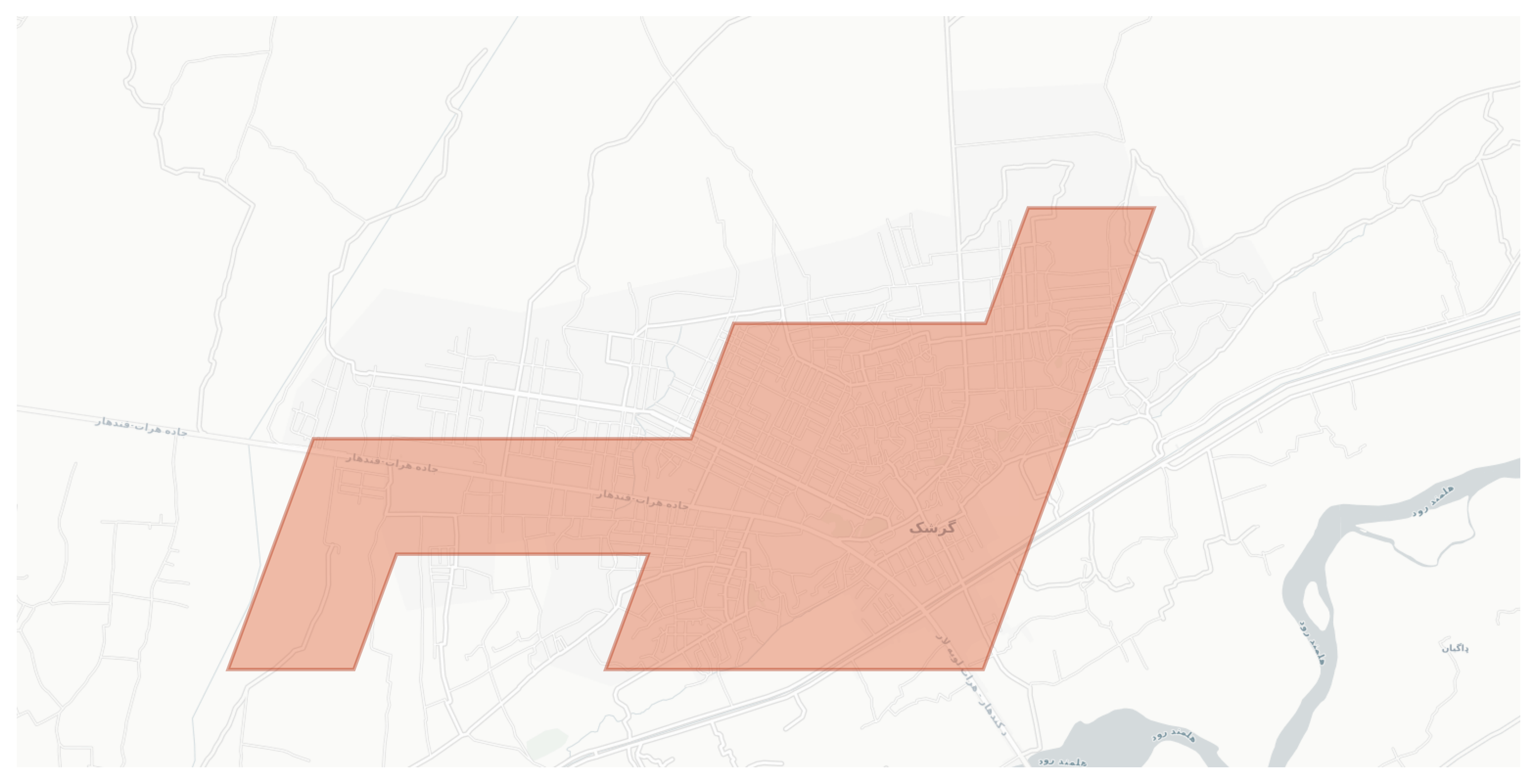 Girishk geographic map