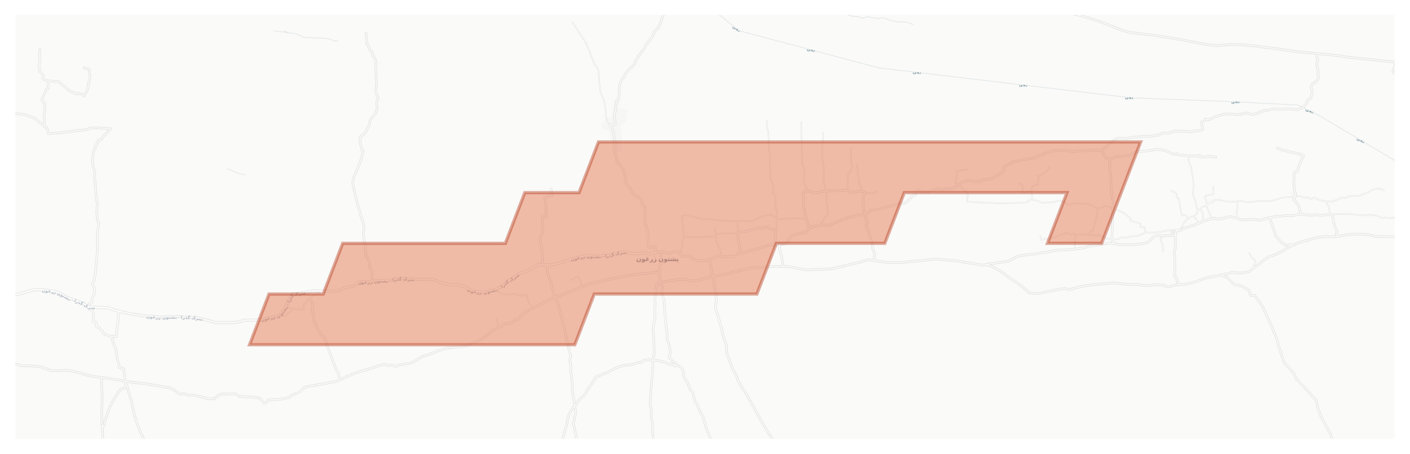 Bandabad geographic map