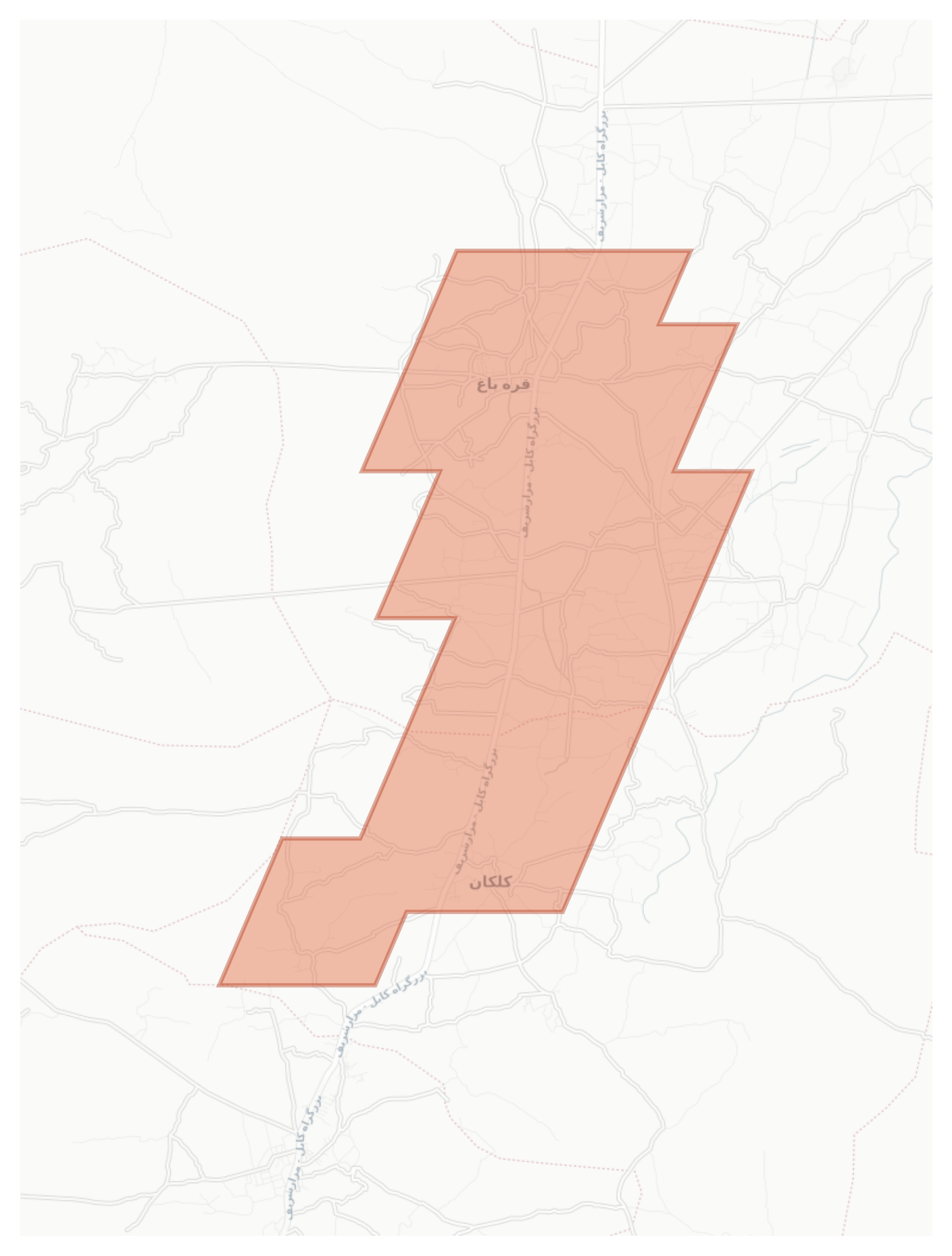 Qarabagh geographic map
