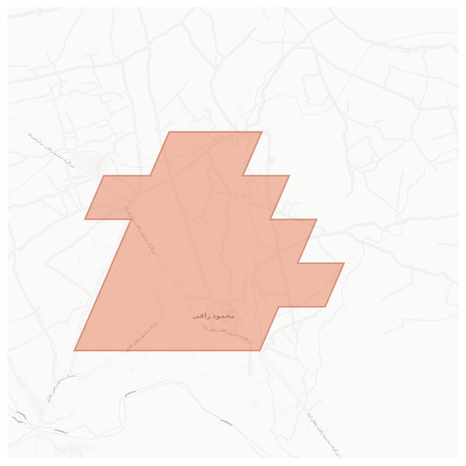Mahmud-e Raqi geographic map