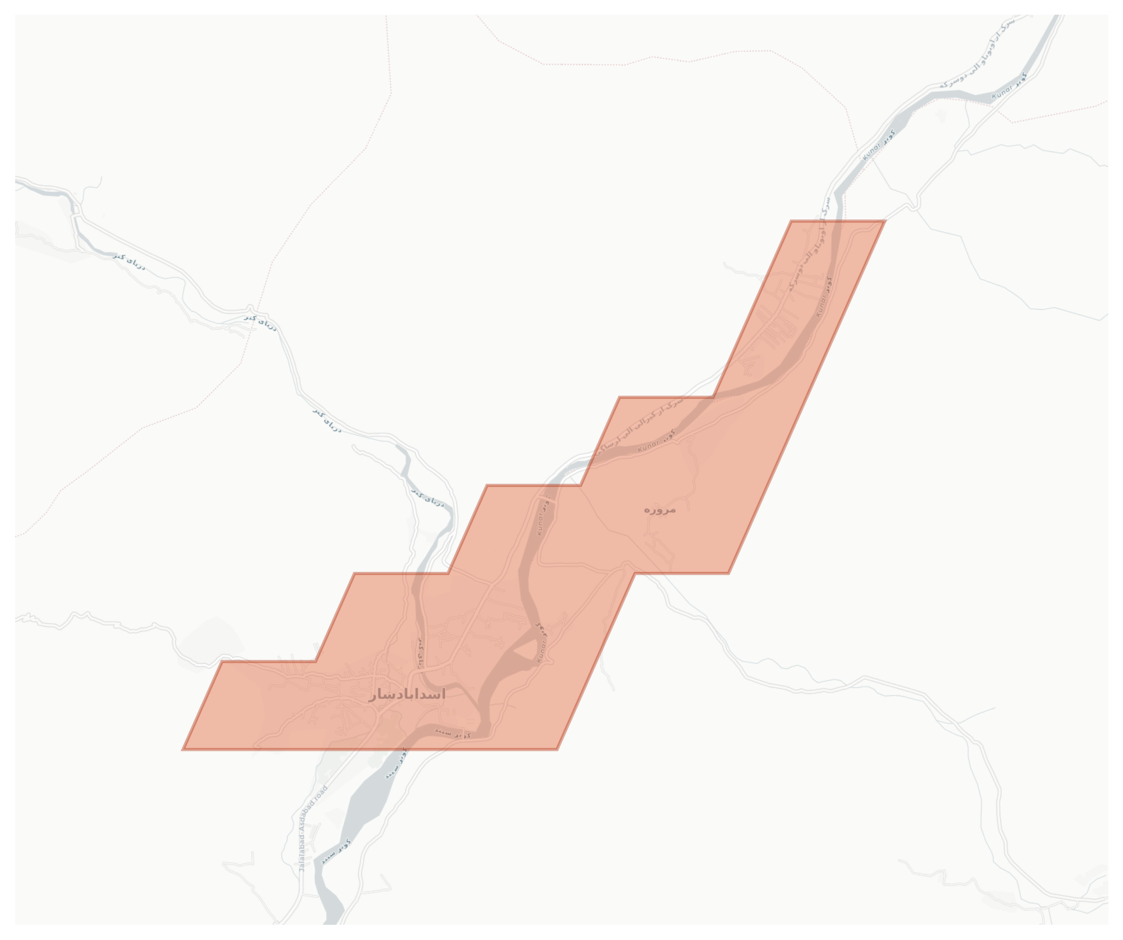 Asadabad geographic map