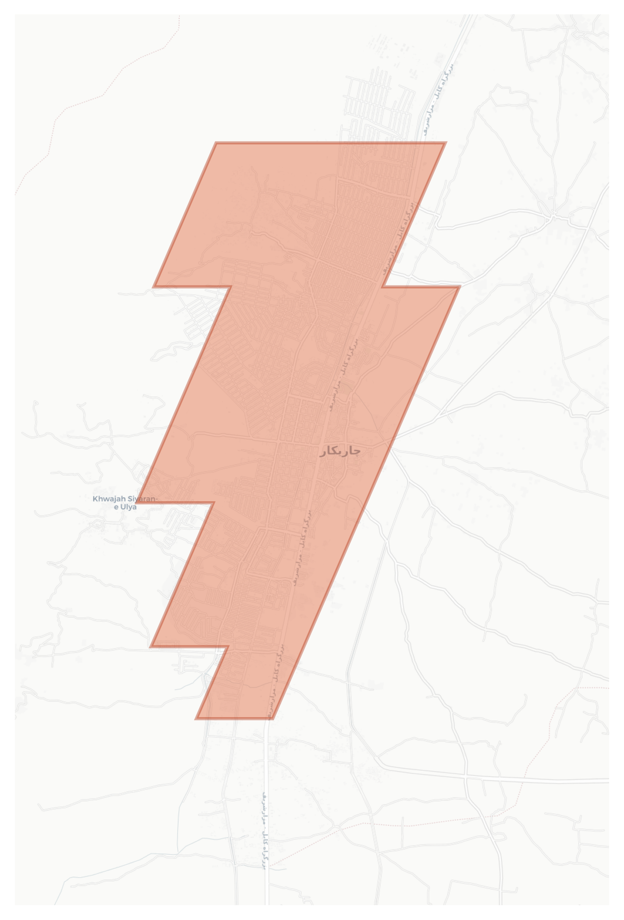 Charikar geographic map