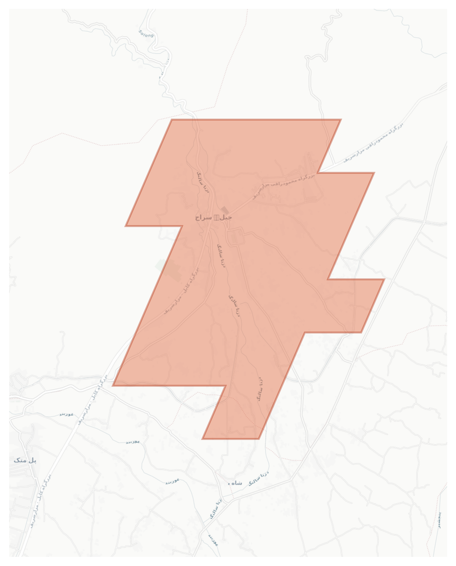 Jabal us Saraj geographic map