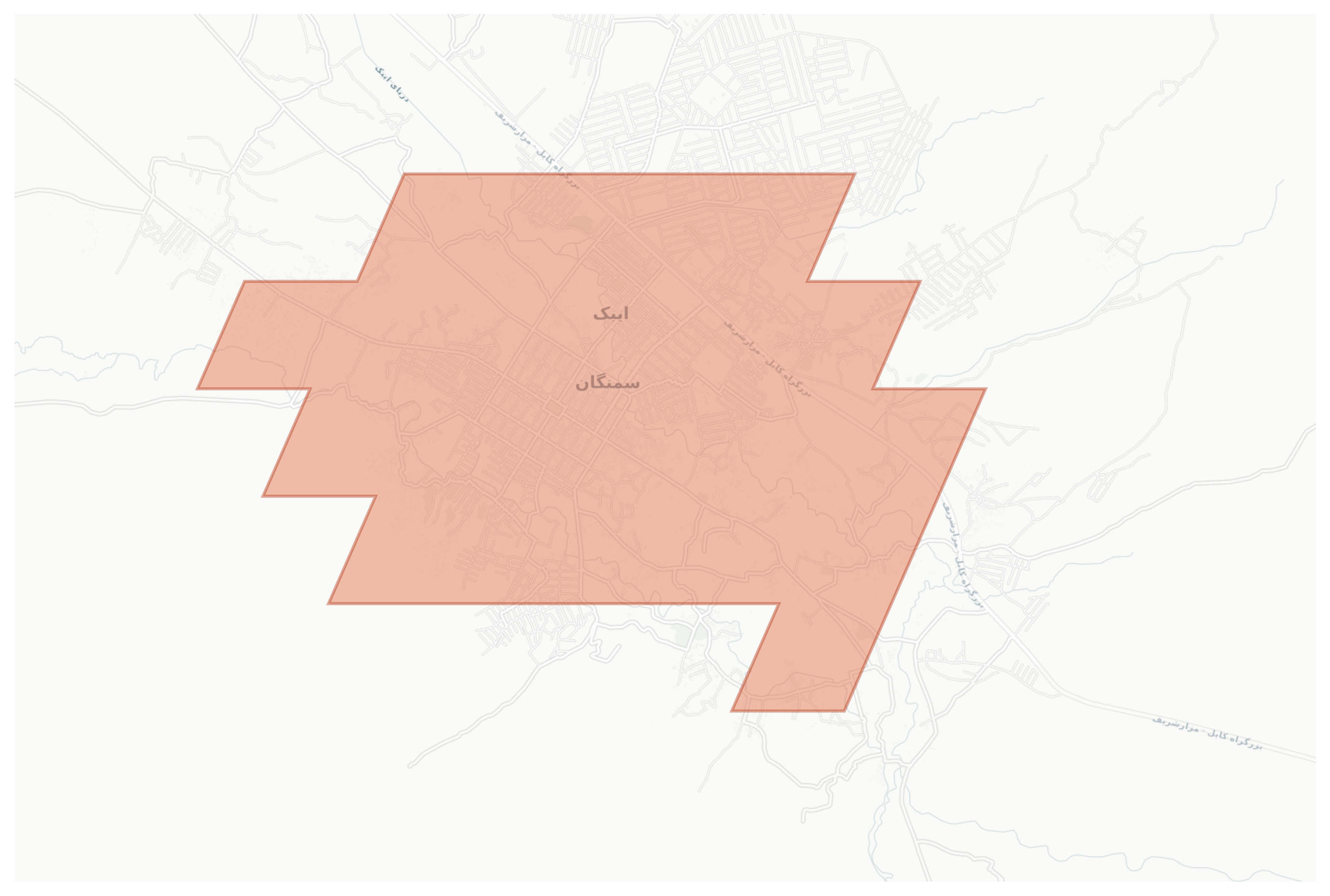 Samangan geographic map