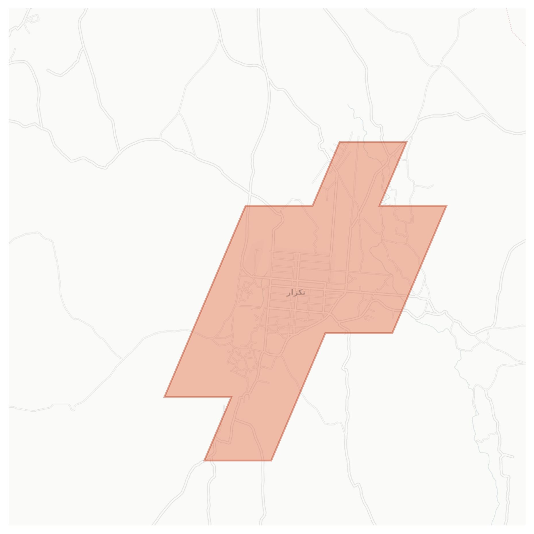 Tukzar geographic map
