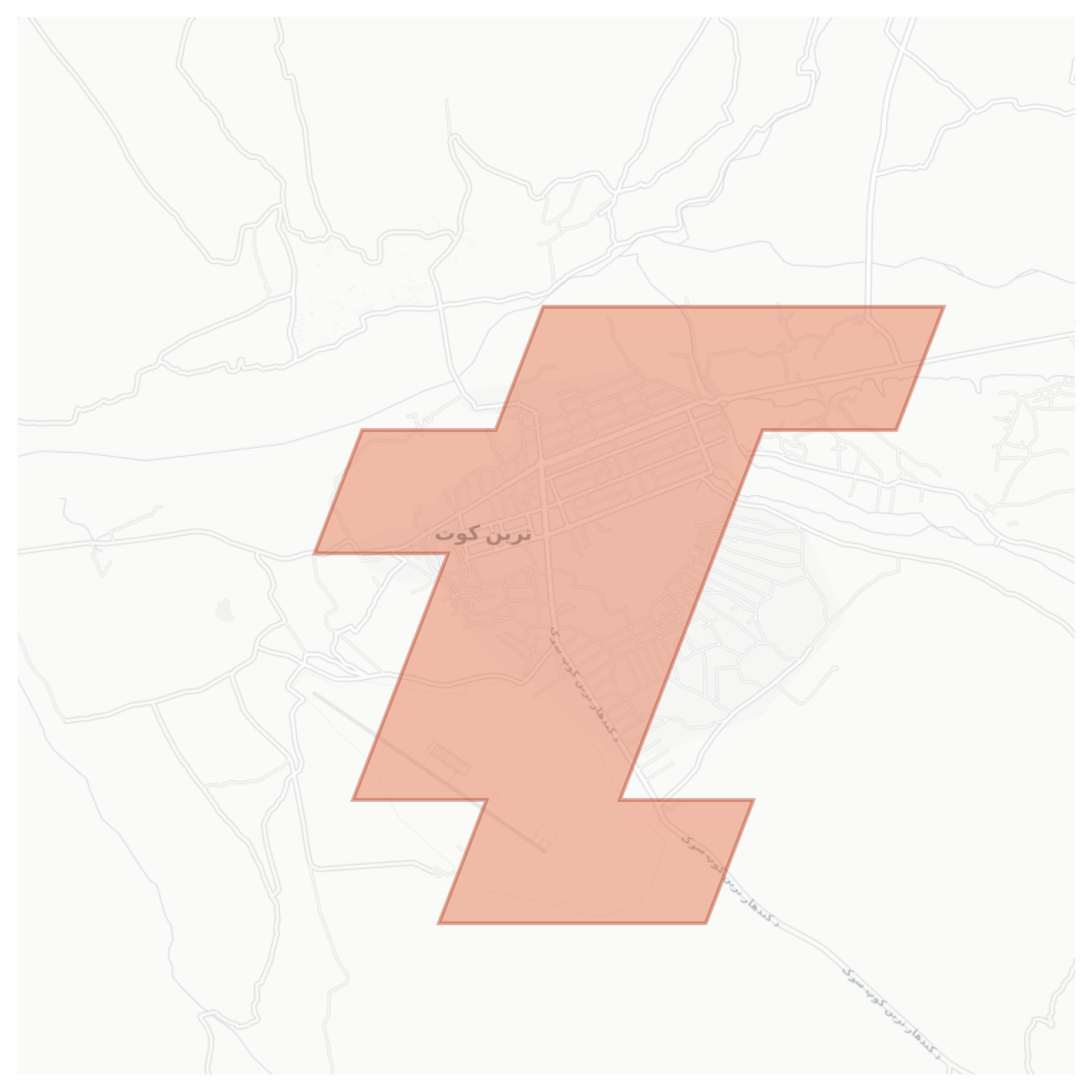 Tarinkot geographic map