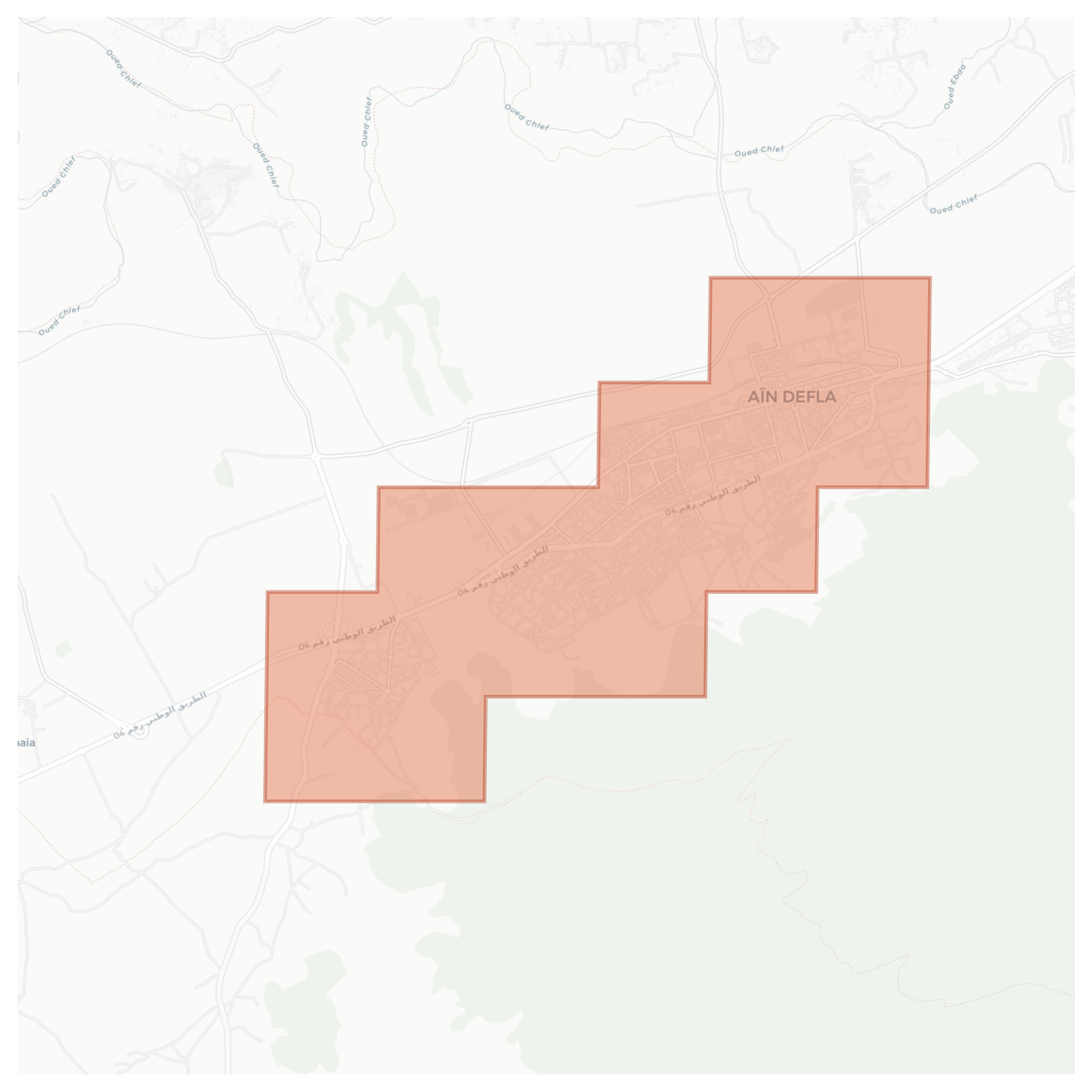 Ain Defla geographic map