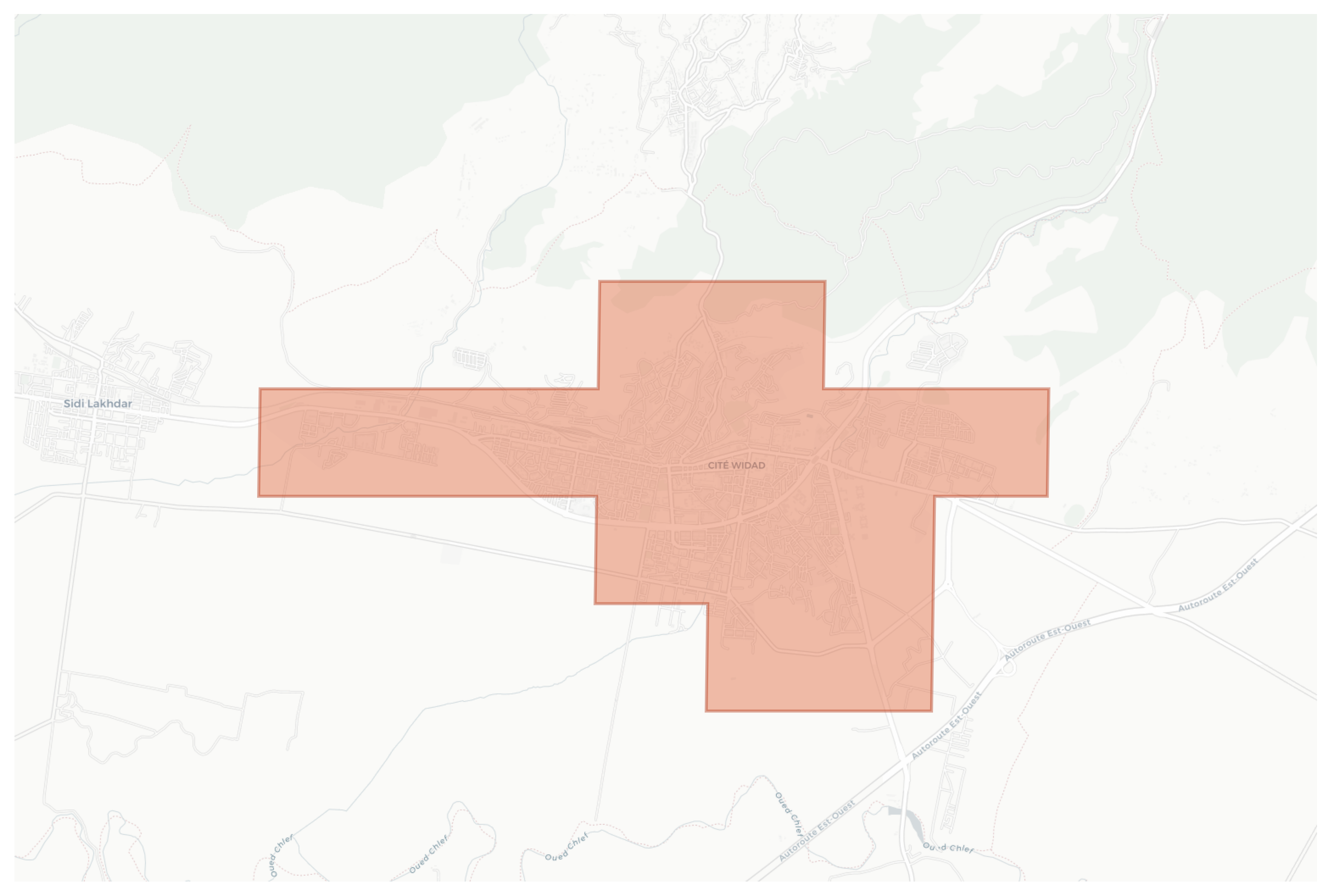 Khemis Miliana geographic map
