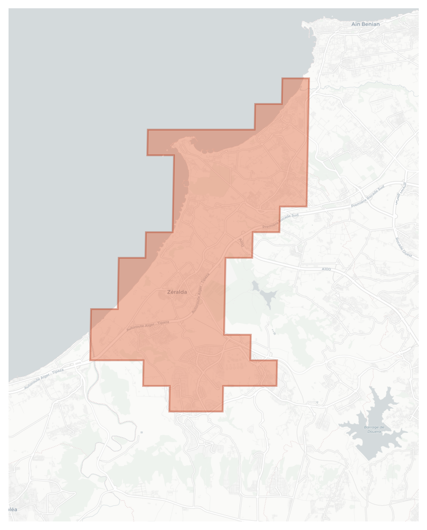 Zeralda geographic map