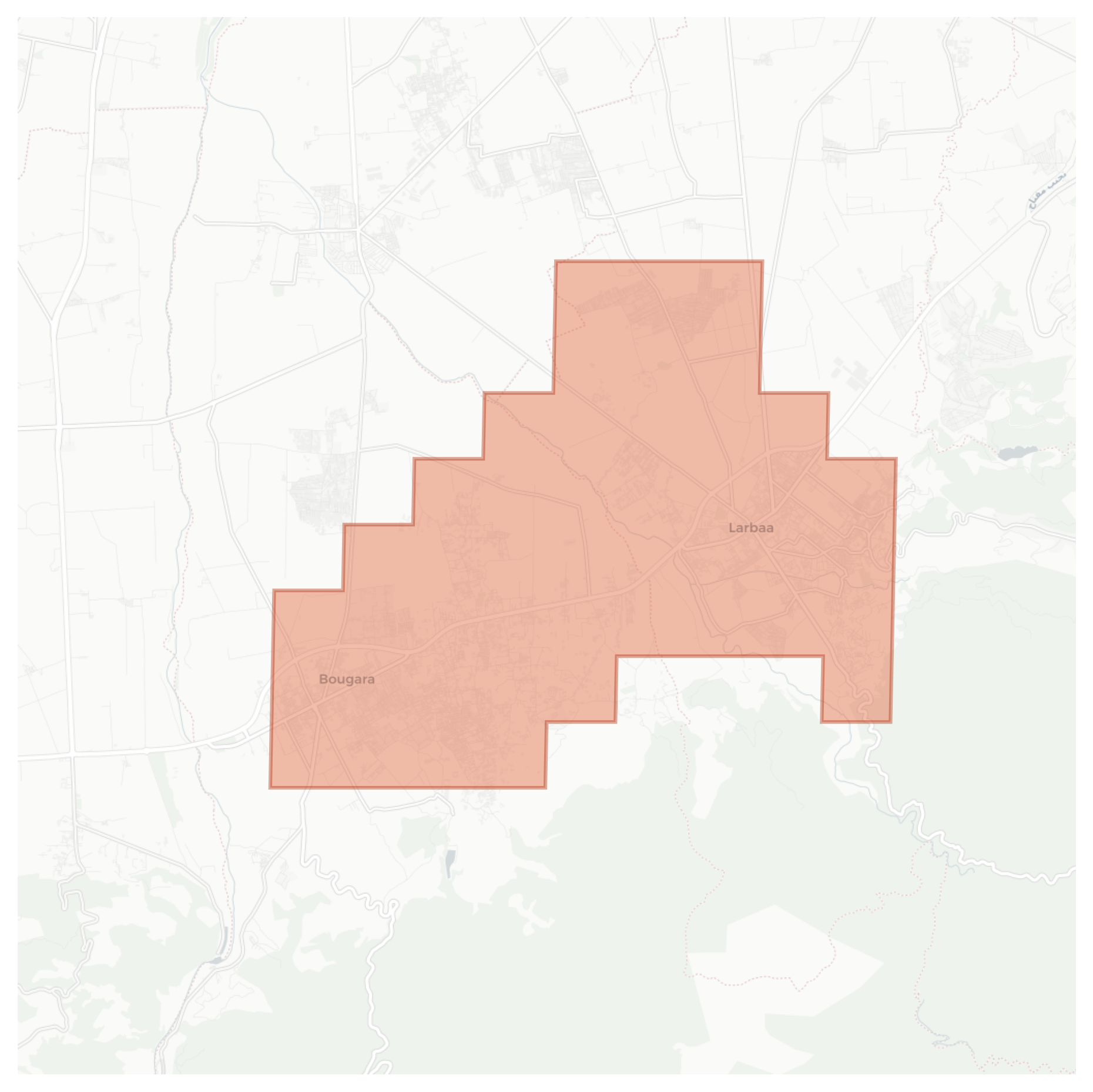 Larbaa geographic map