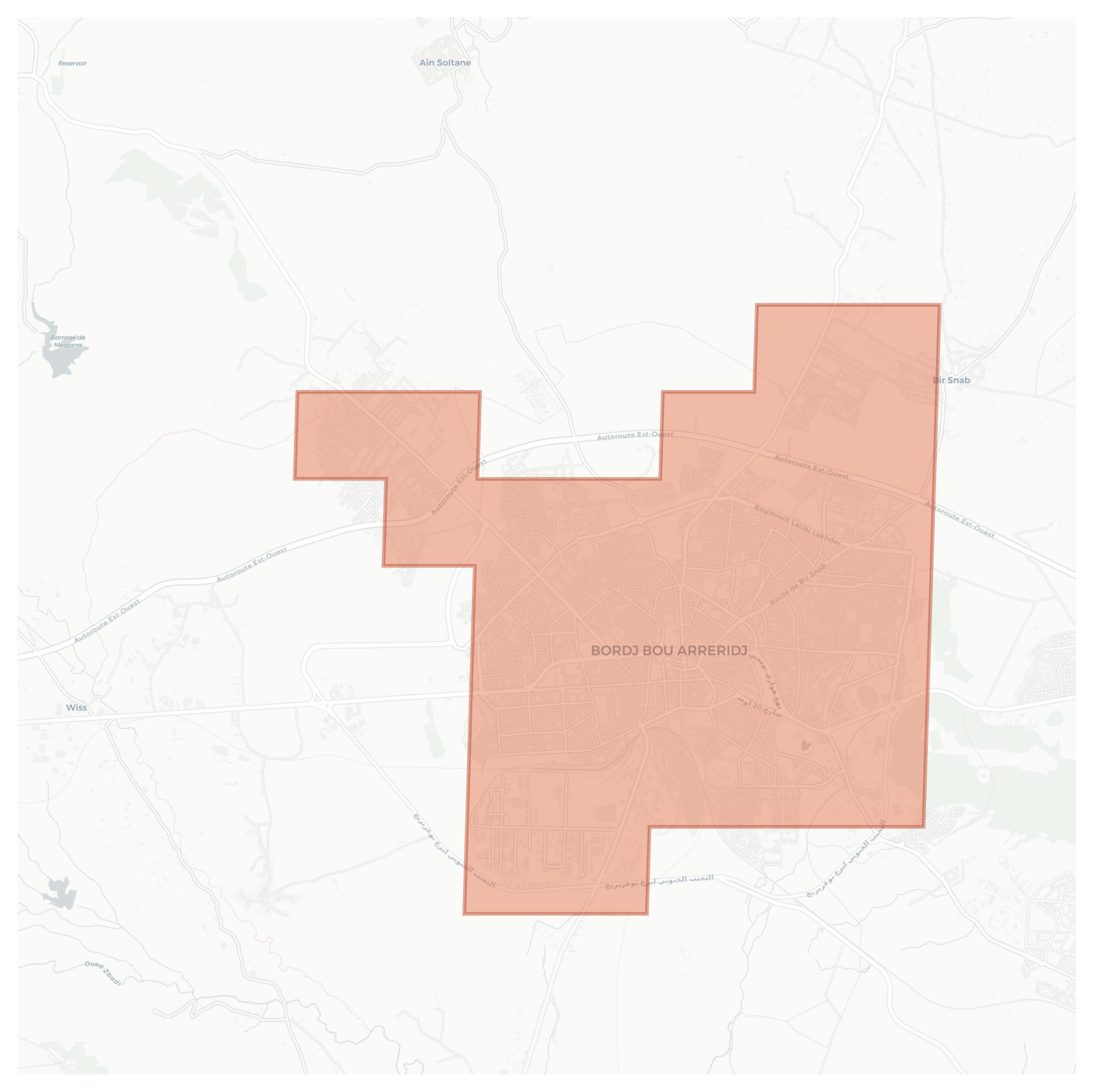 Bordj Bou Arreridjj geographic map