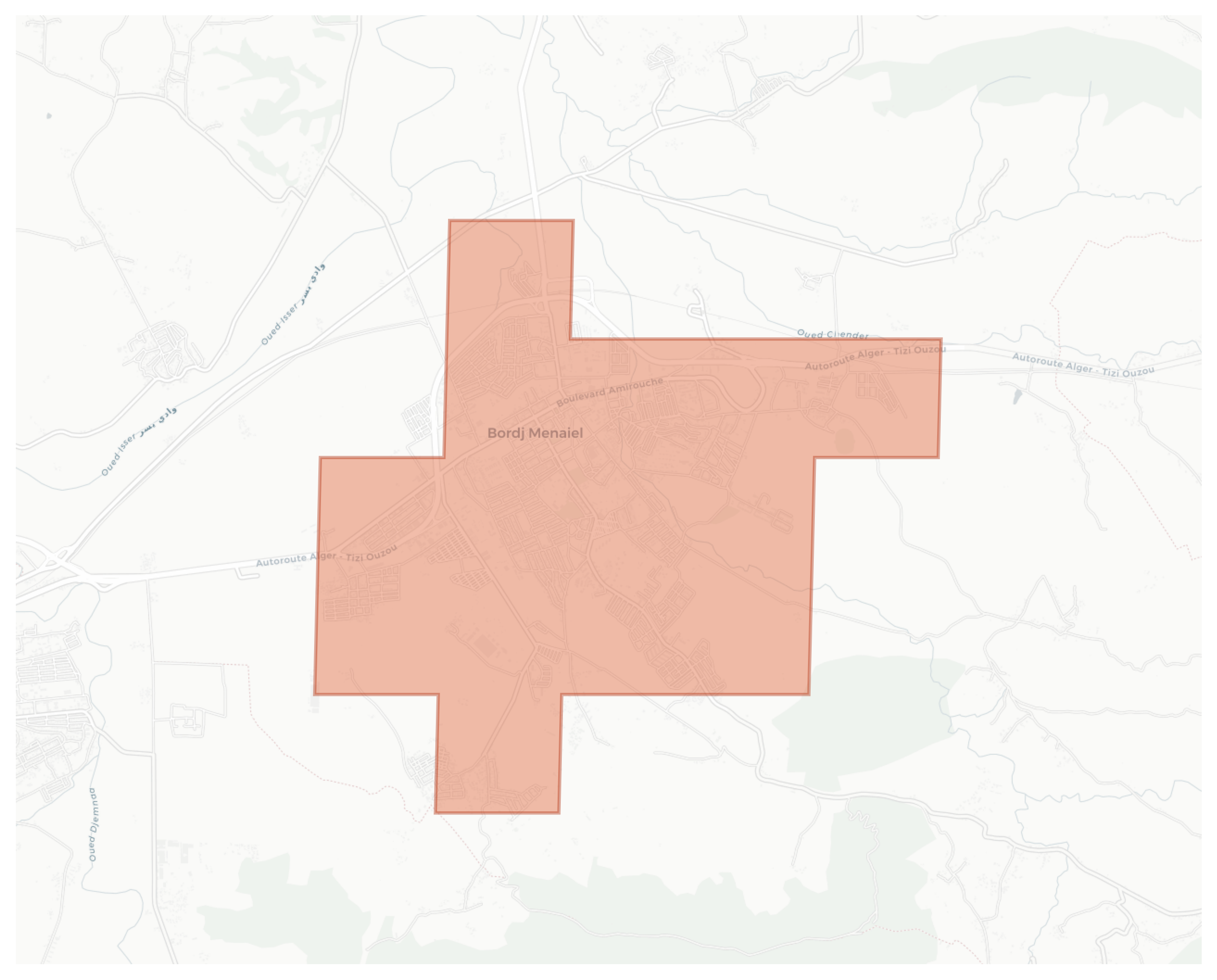 Bordj Menaiel geographic map
