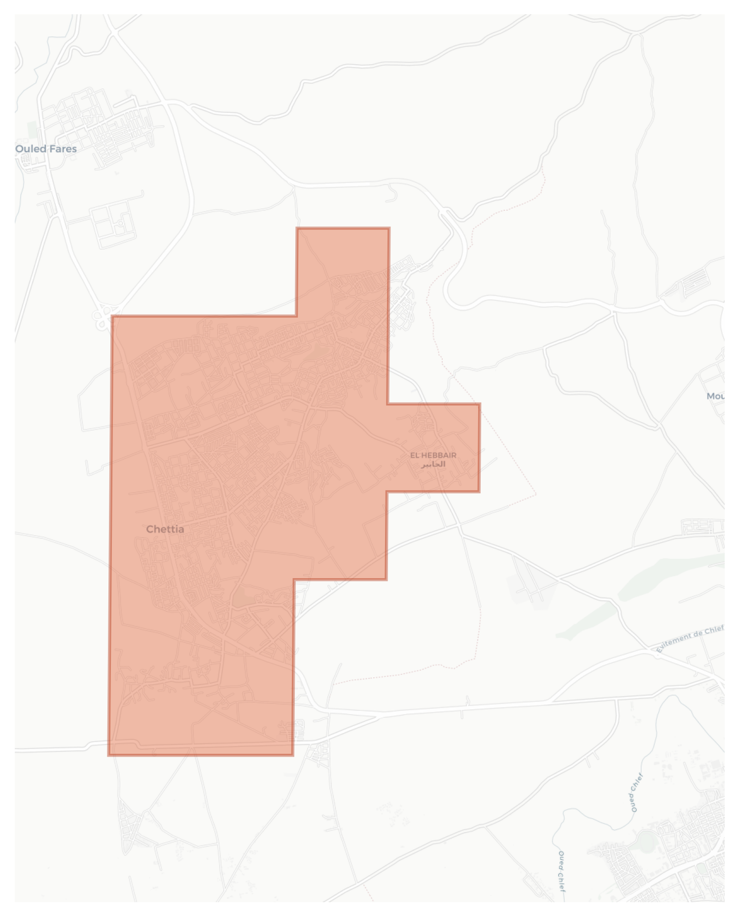 Chettia geographic map