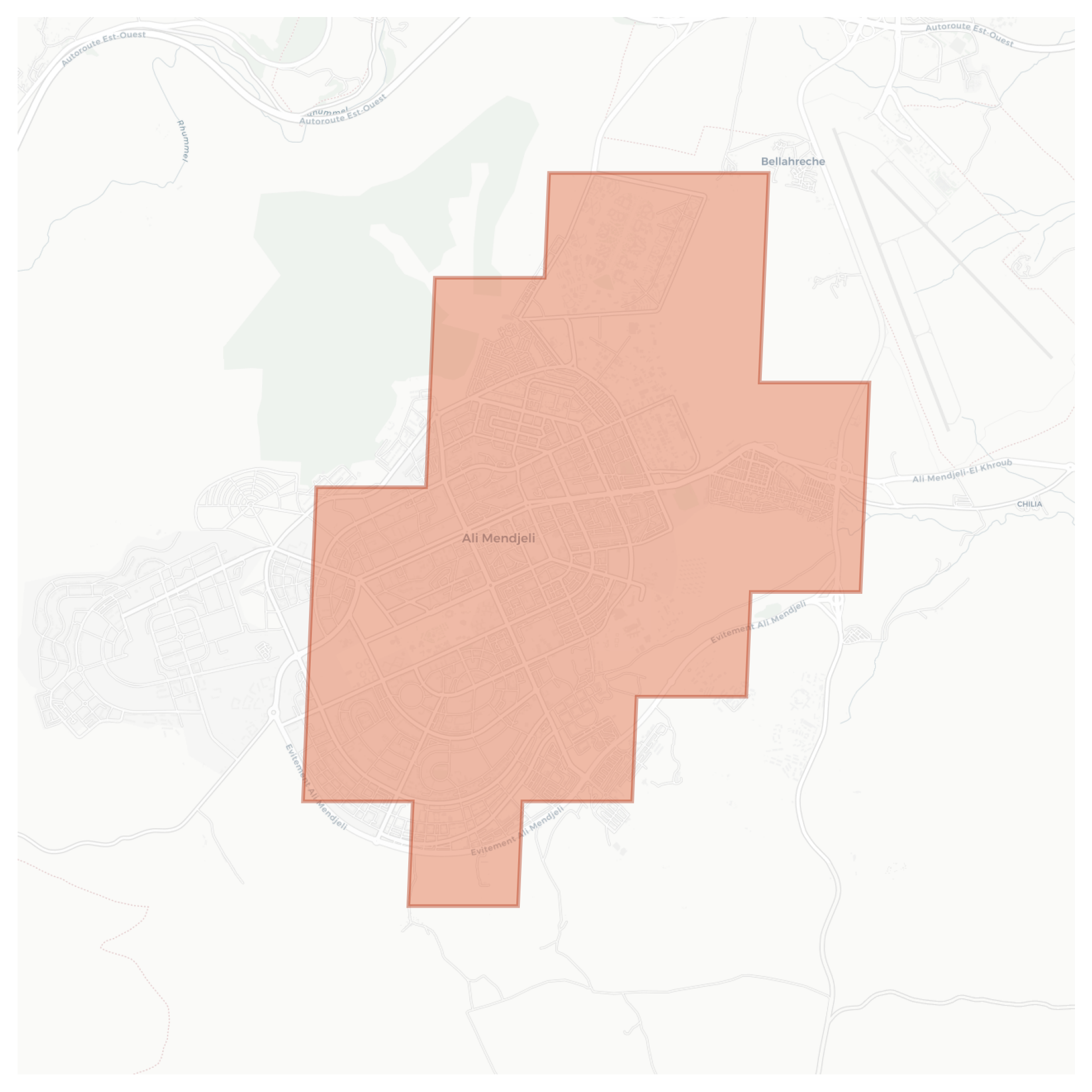 Ali Mendjeli geographic map