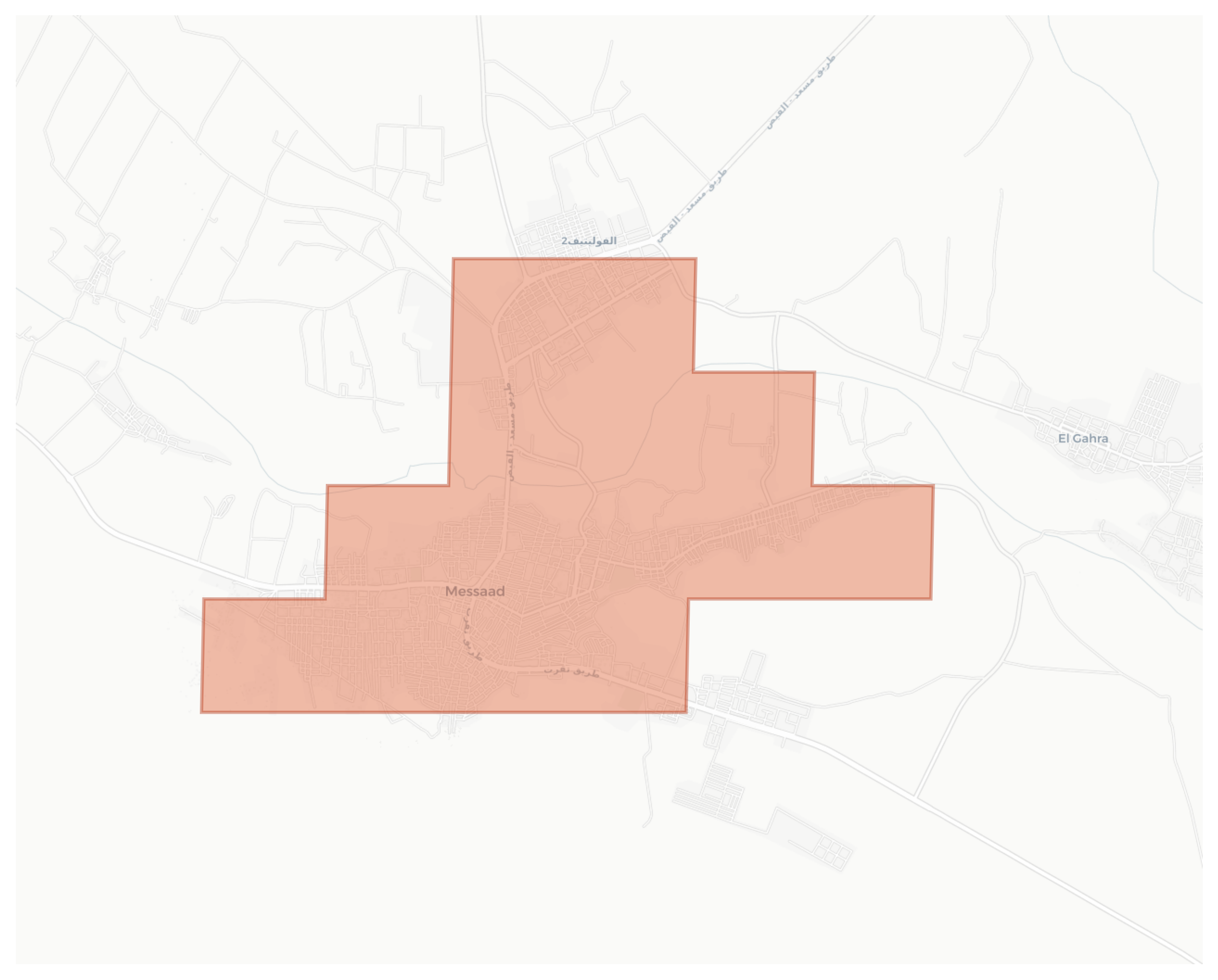 Messaad geographic map