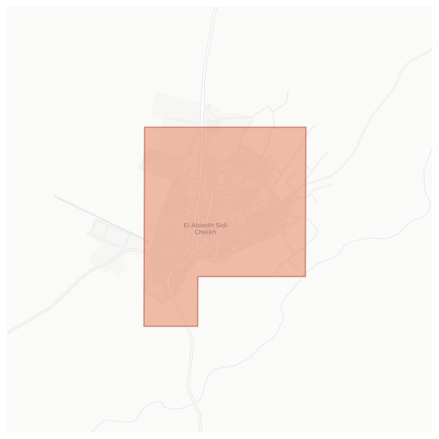 El Abiodh Sidi Cheikh geographic map