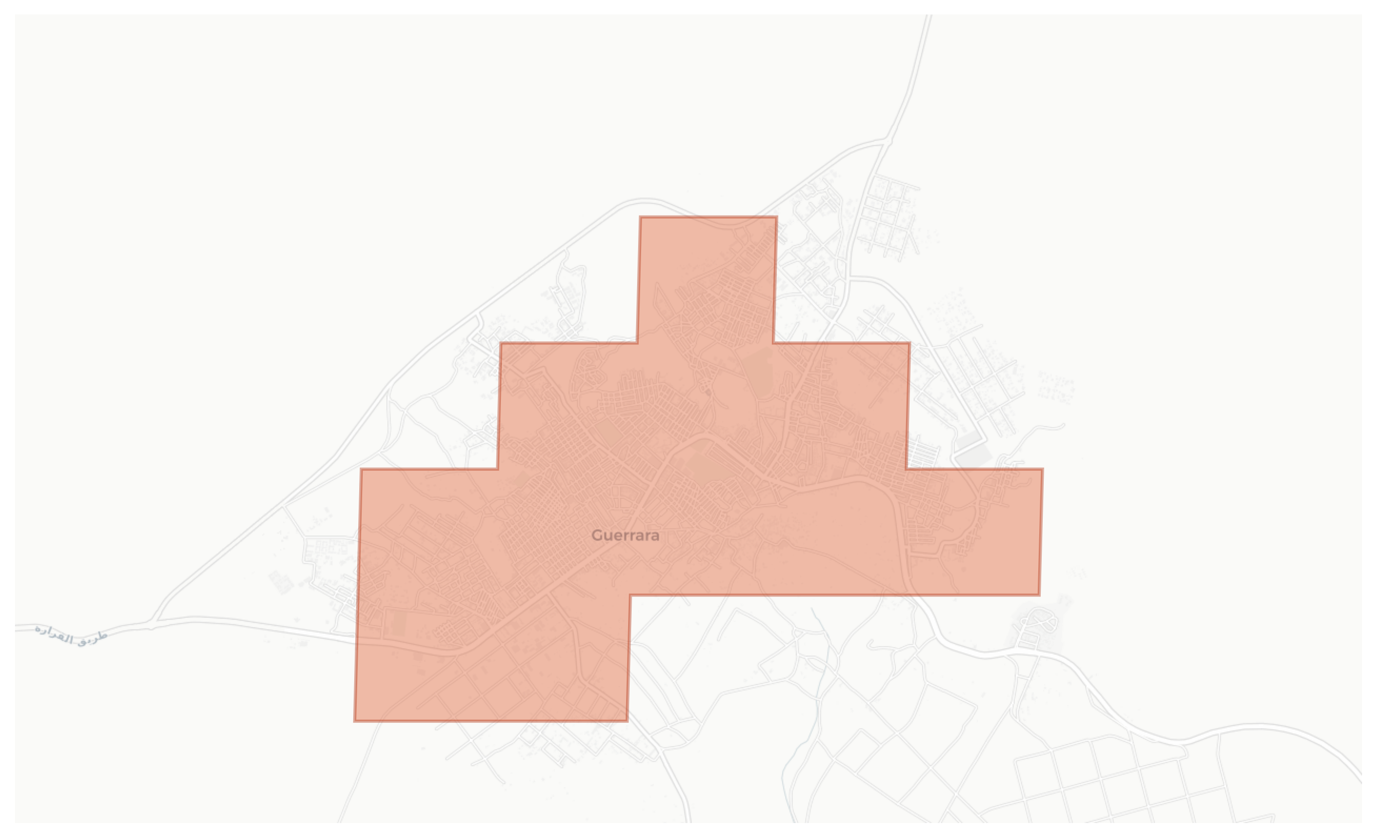 Guerrara geographic map