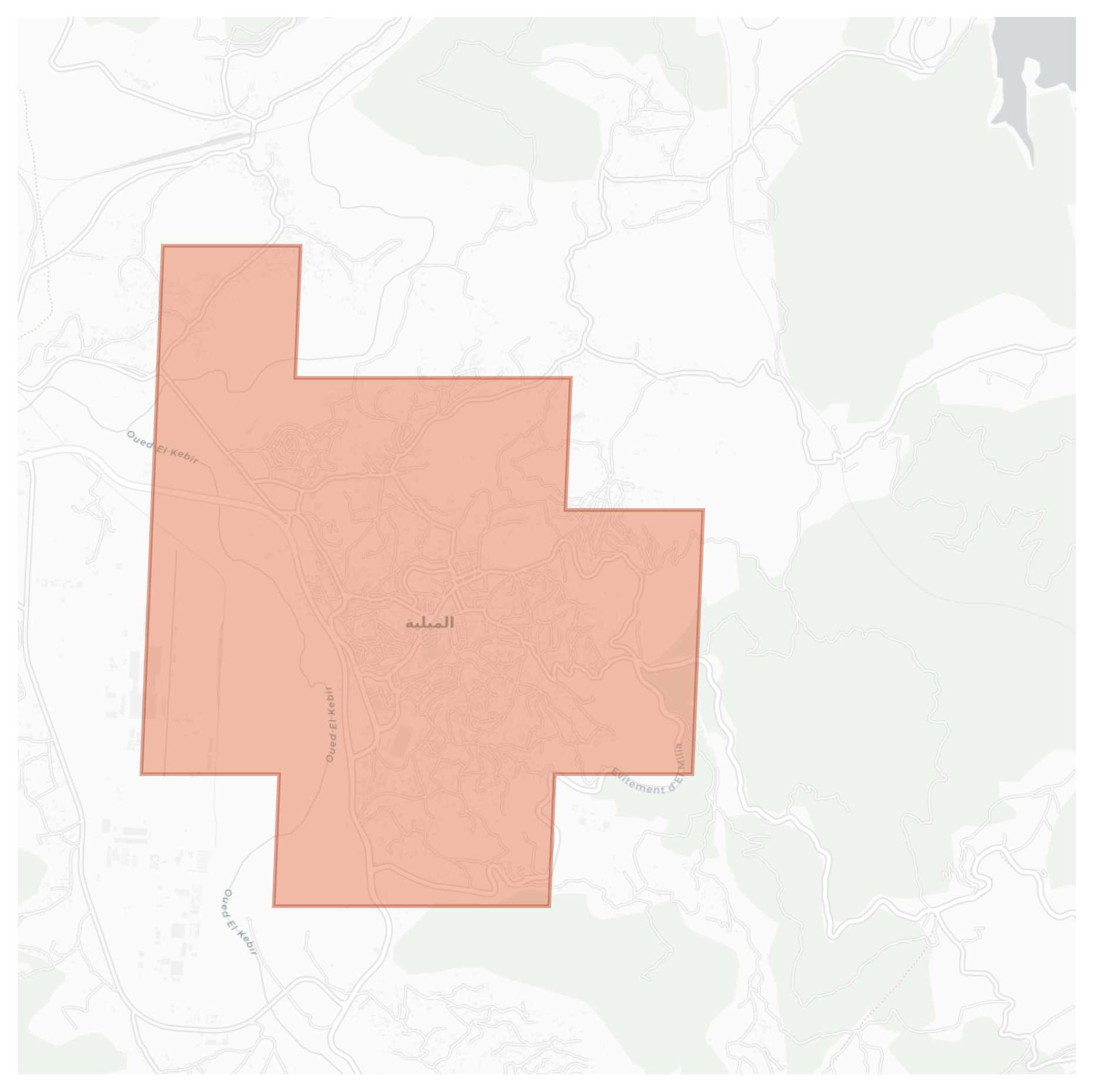 El Milia geographic map