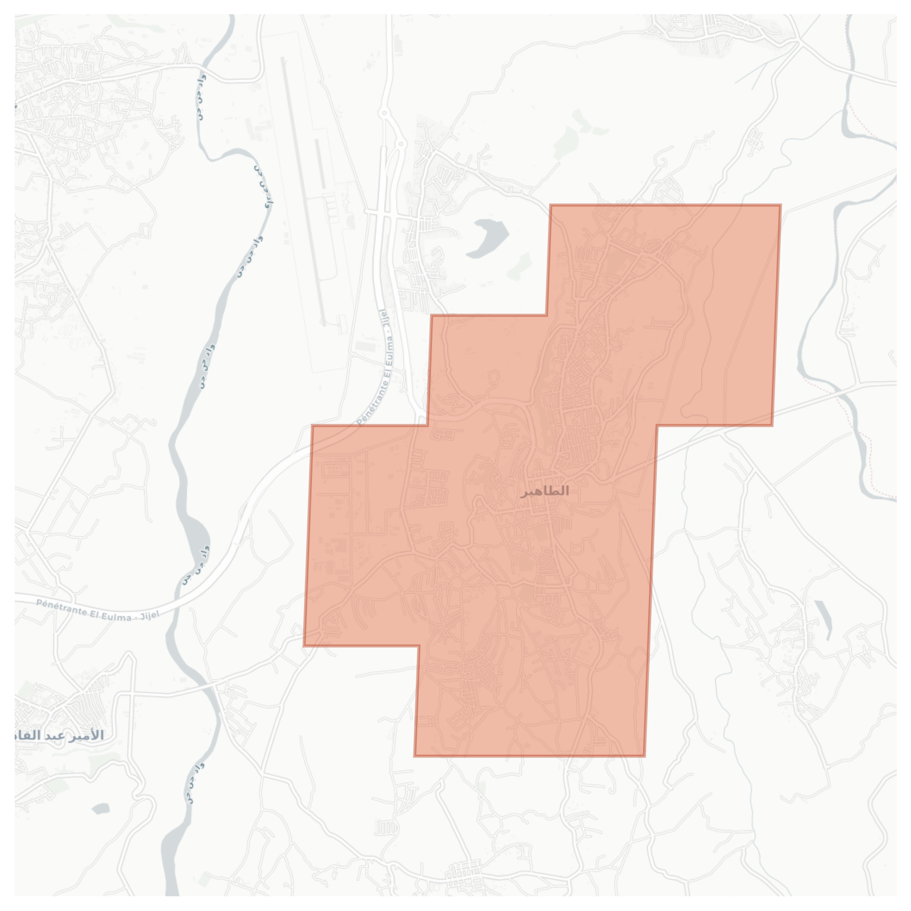 Taher geographic map