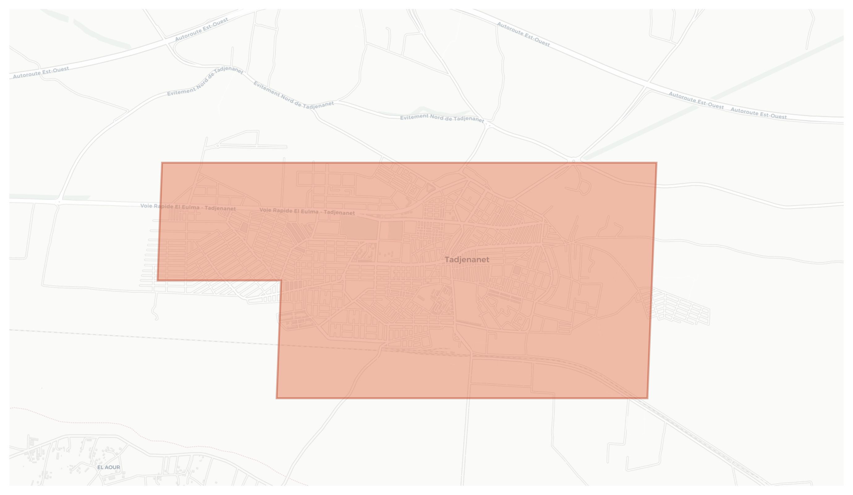 Tadjenanet geographic map