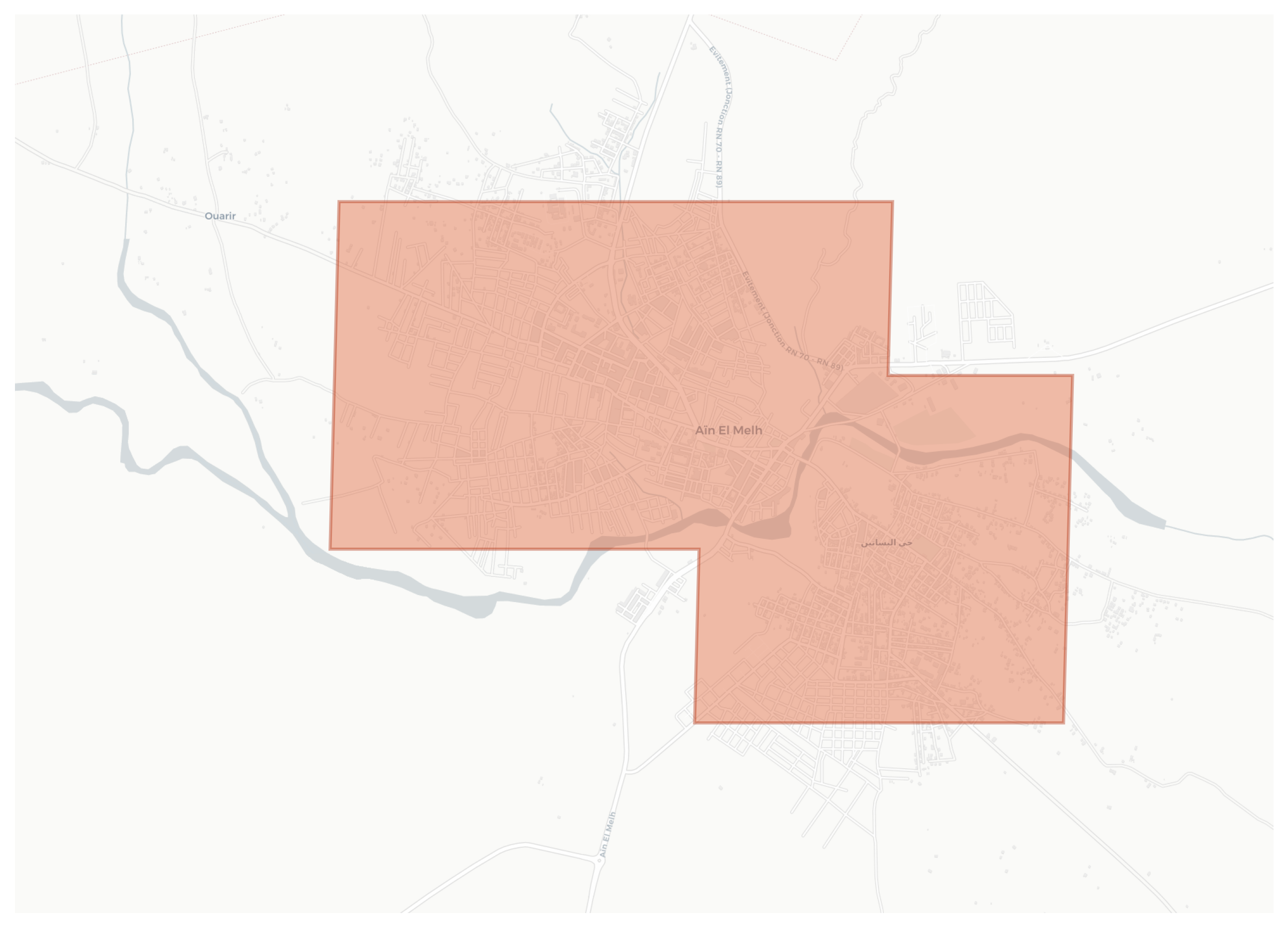 Ain El Melh geographic map