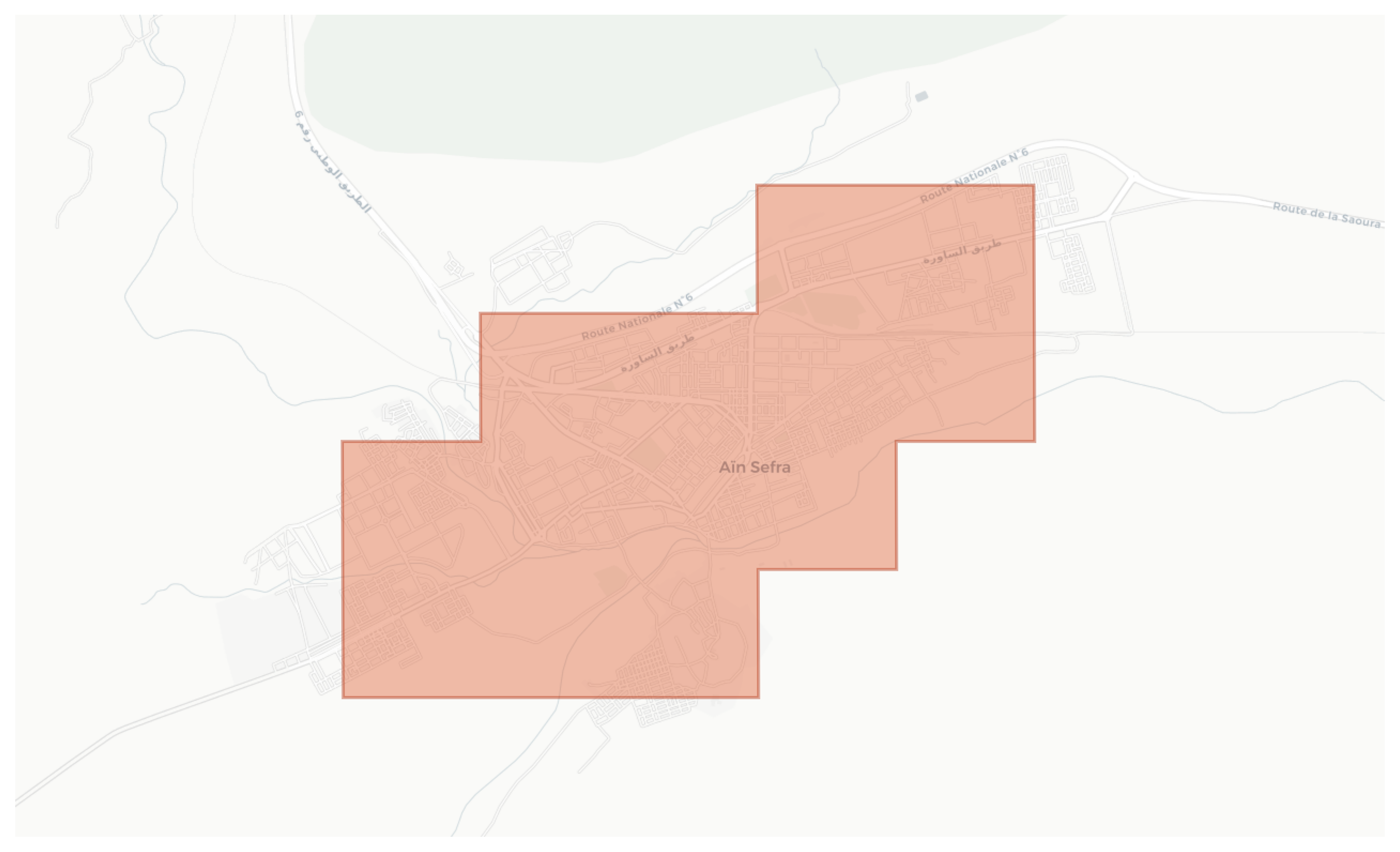Ain Sefra geographic map