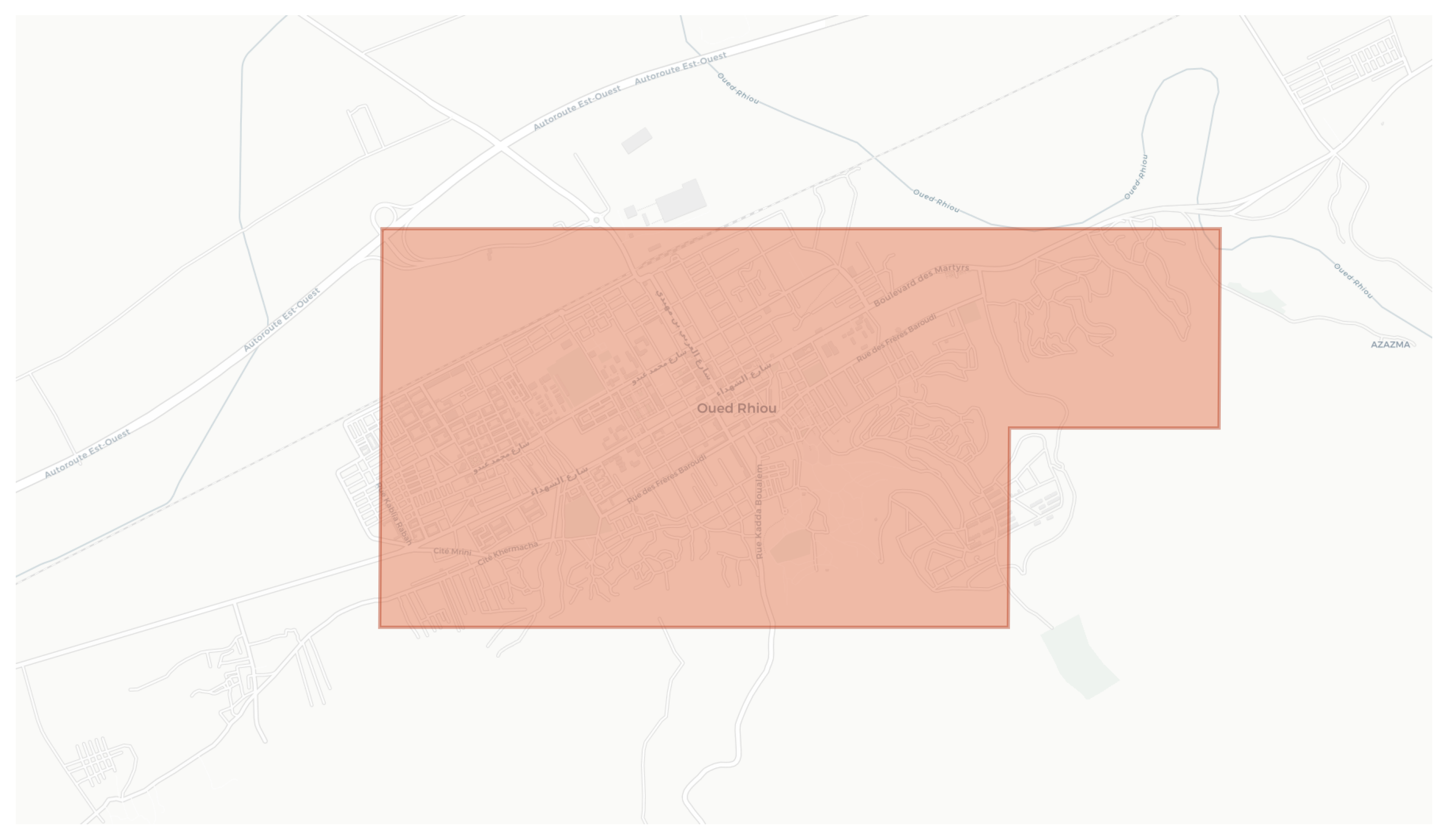 Oued Rhiou geographic map