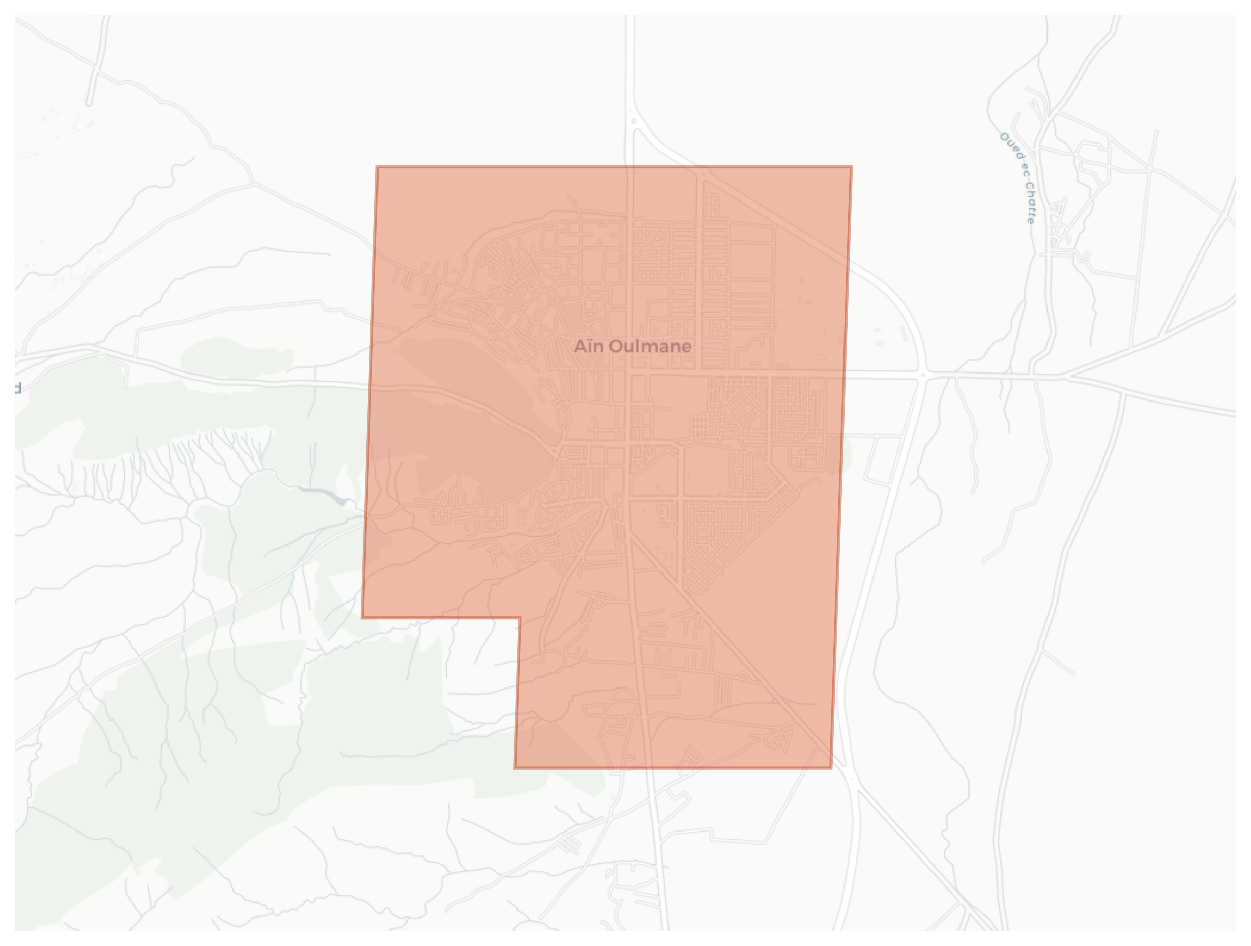 Ain Oulmane geographic map