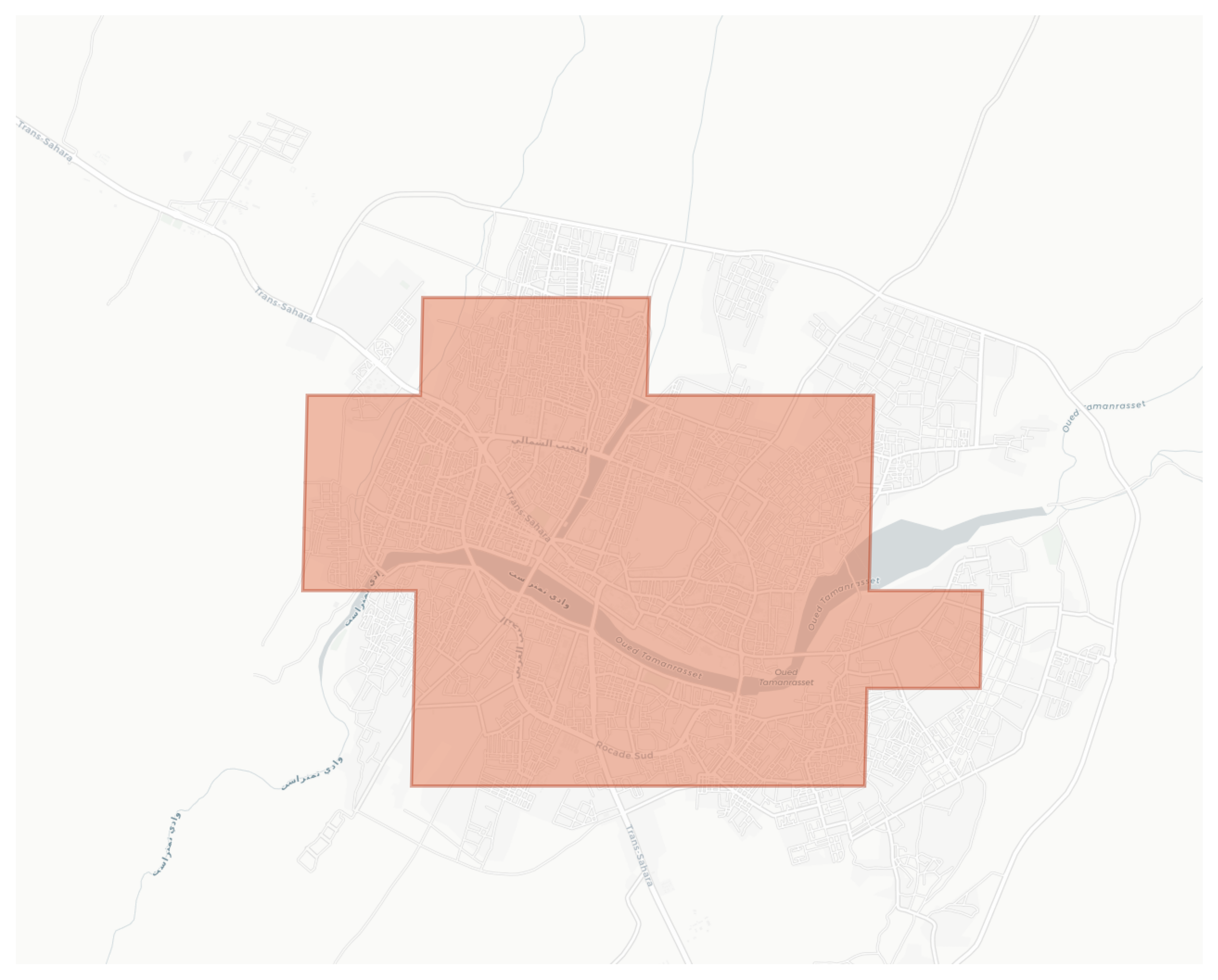 Tamanrasset geographic map