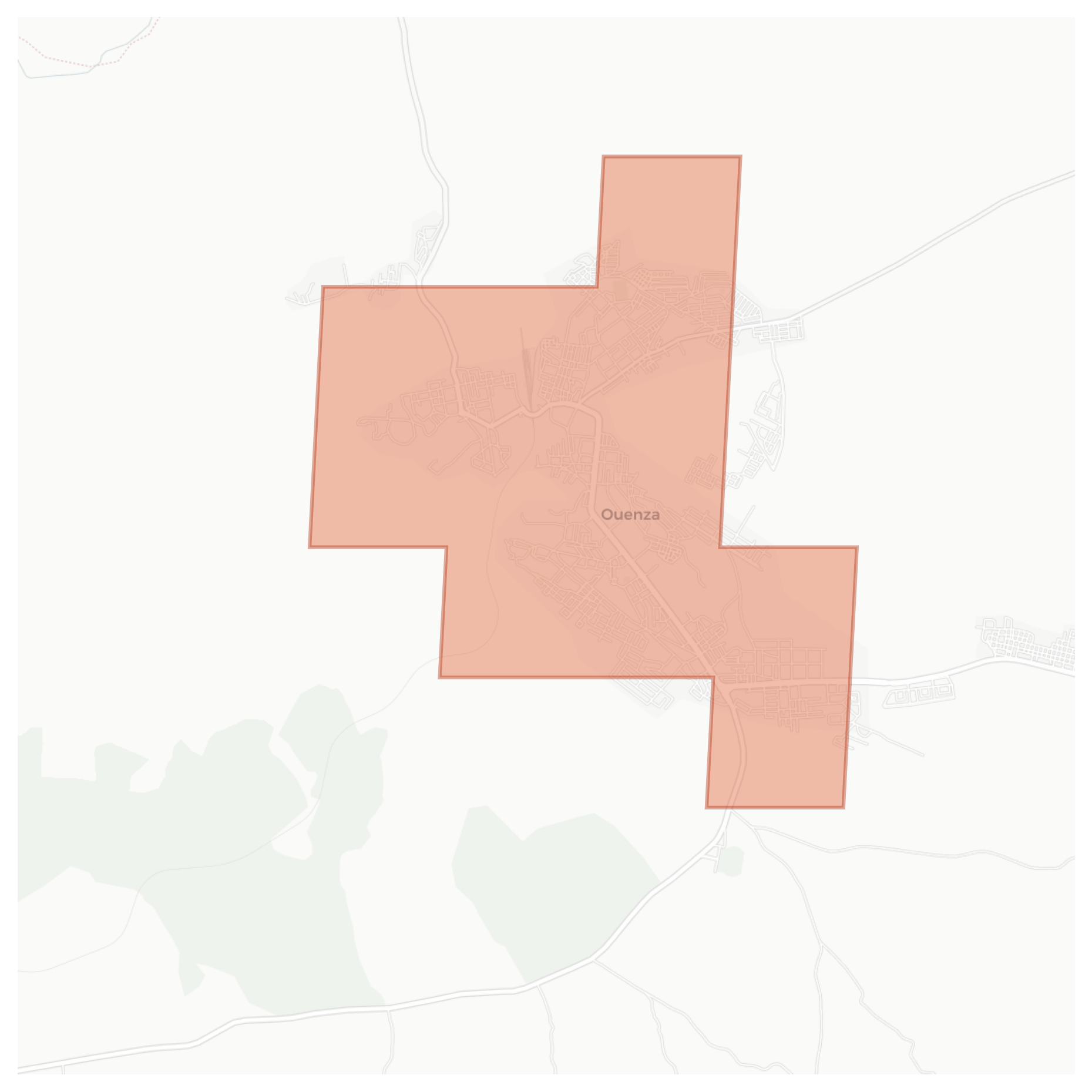 Ouenza geographic map