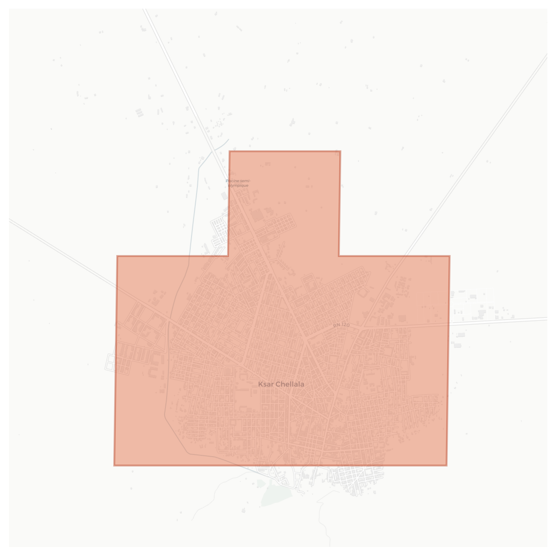 Ksar Chellala geographic map