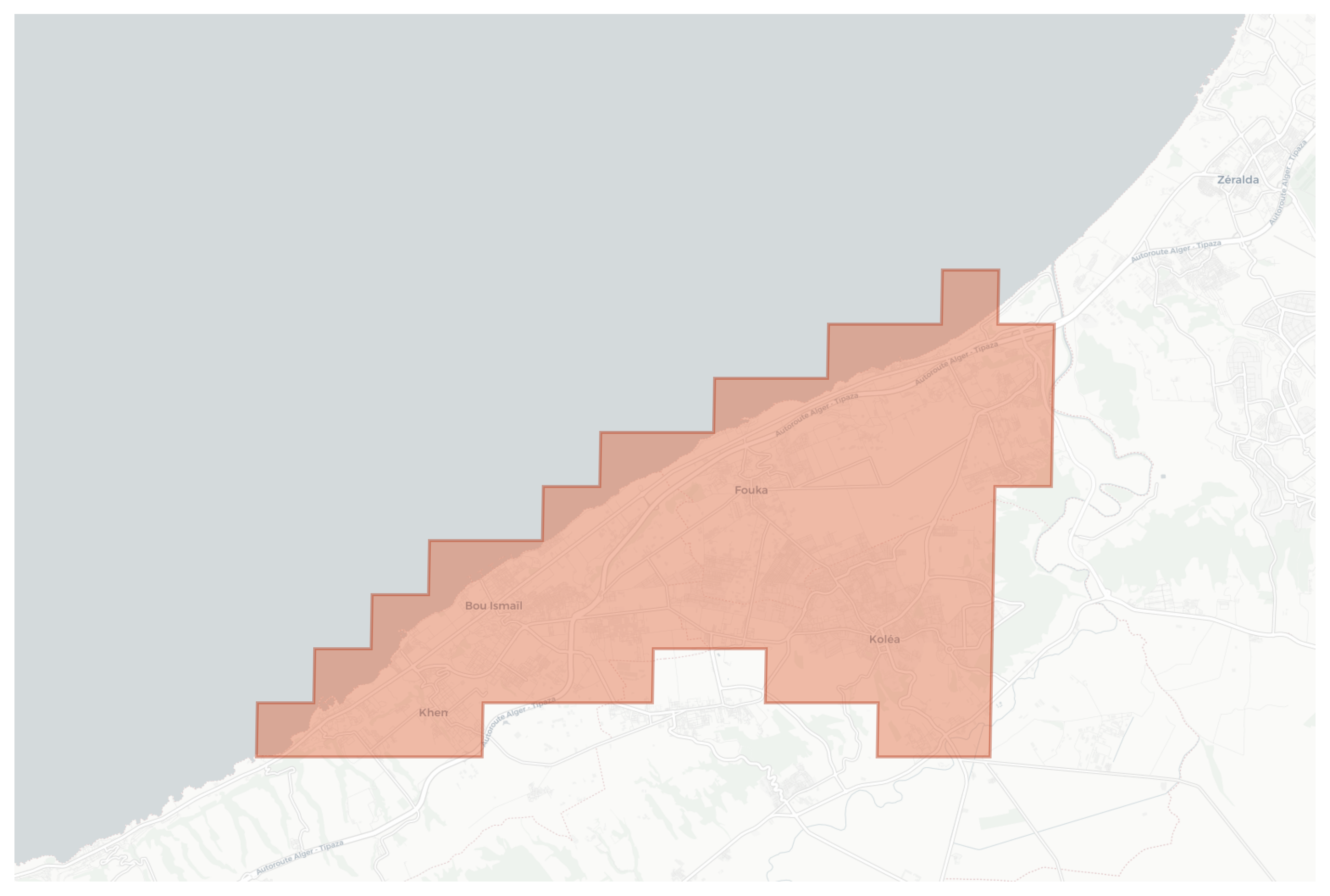 Koléa geographic map