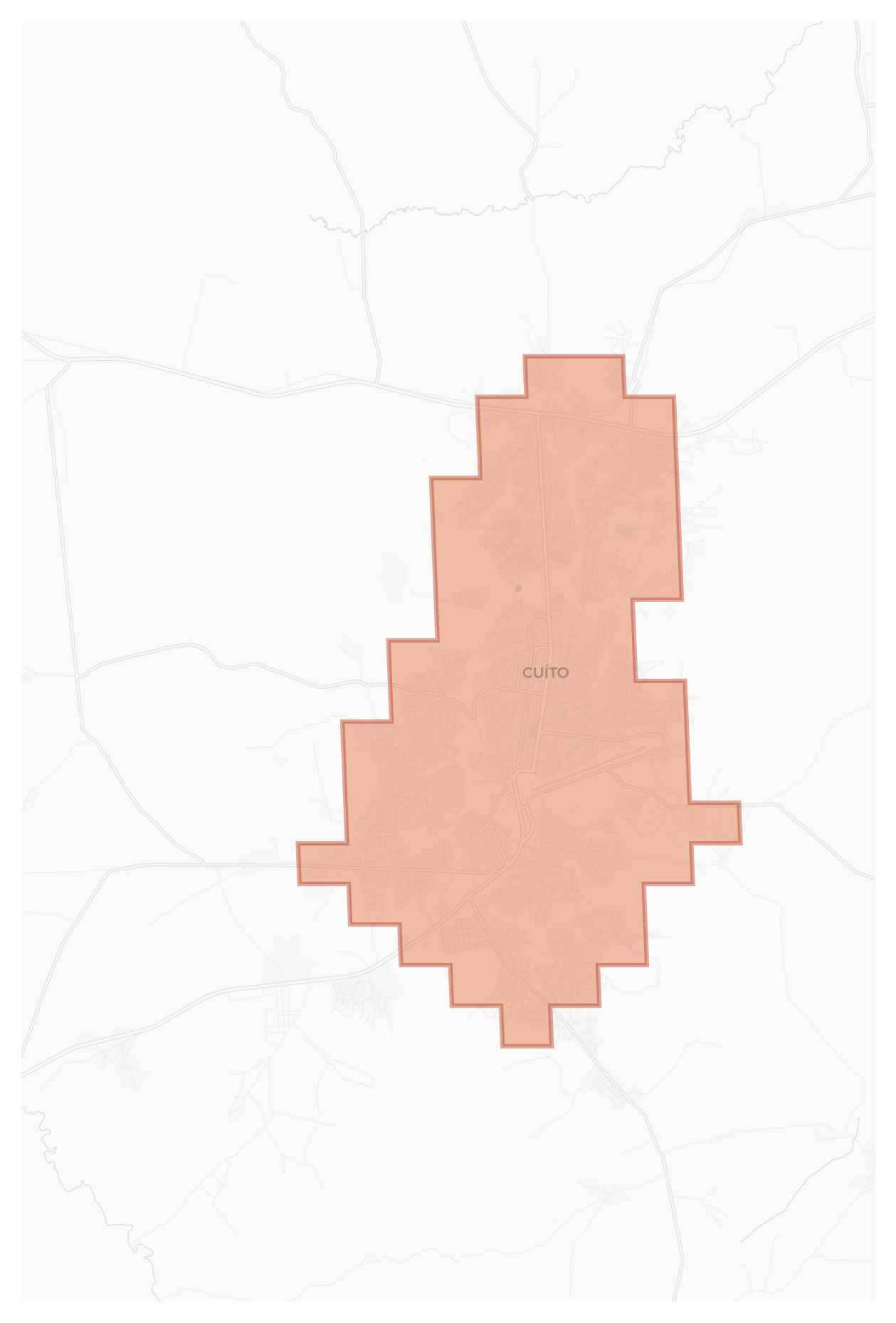 Cuito geographic map