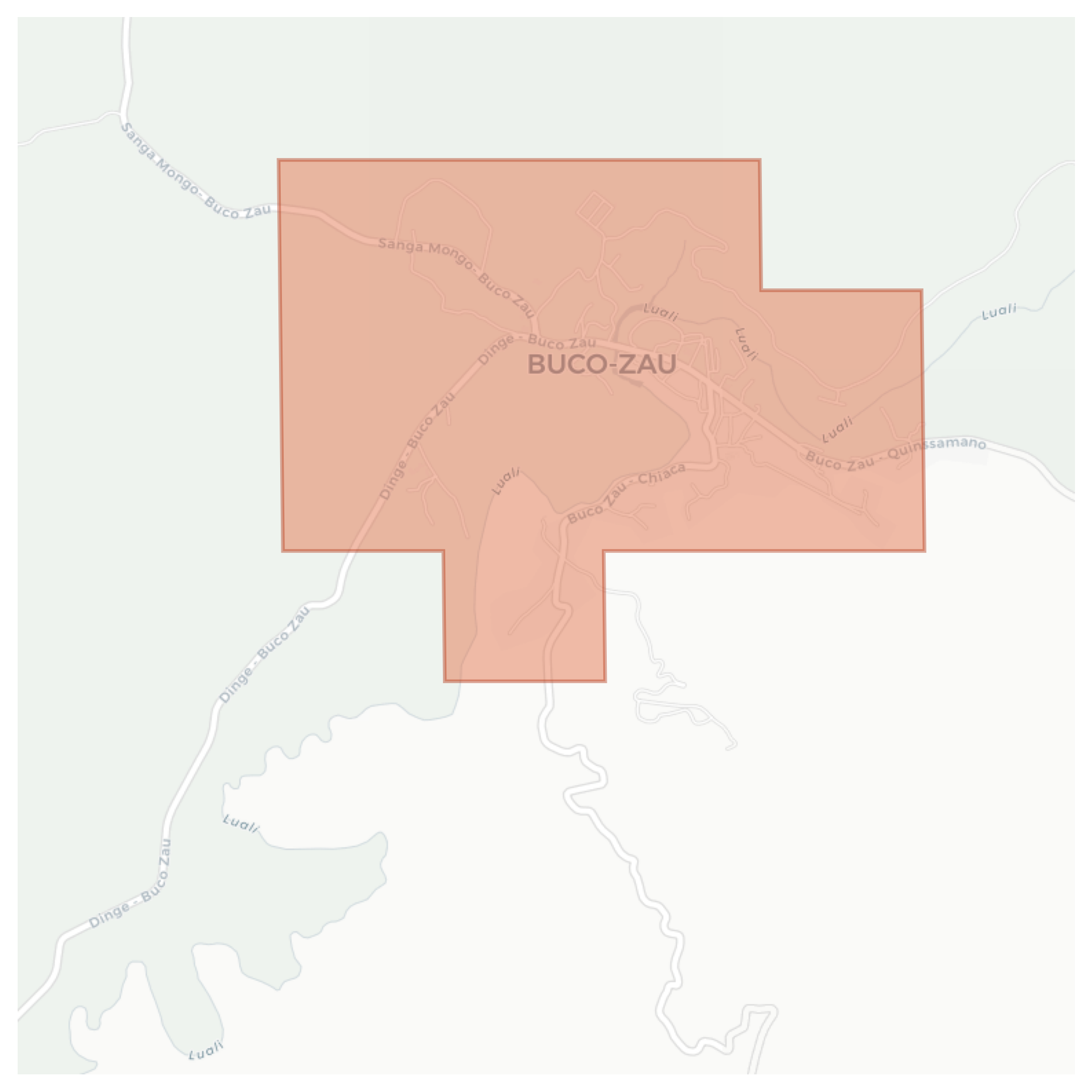 Buco-Zau geographic map