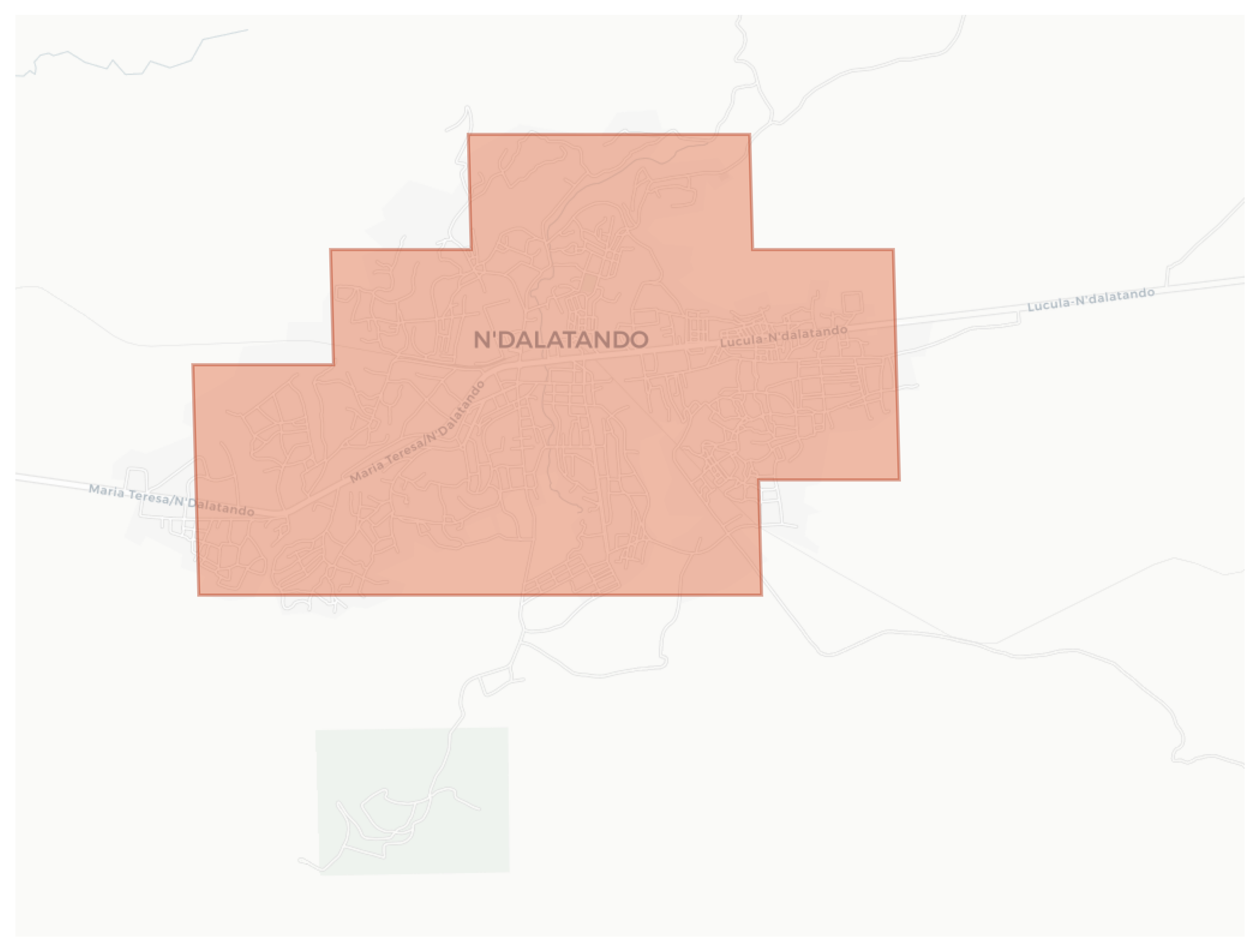 N'dalatando geographic map