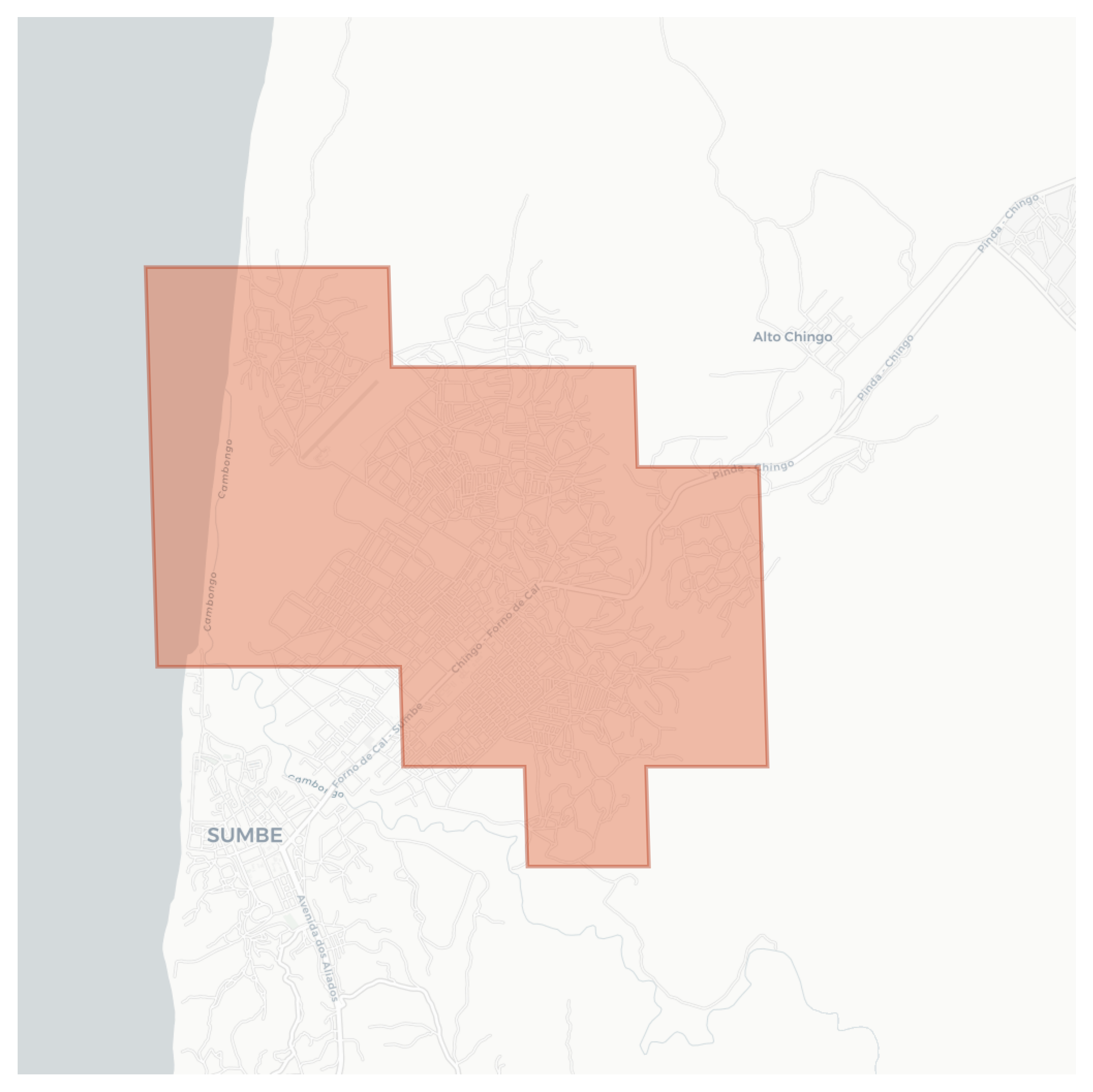 Chingo geographic map