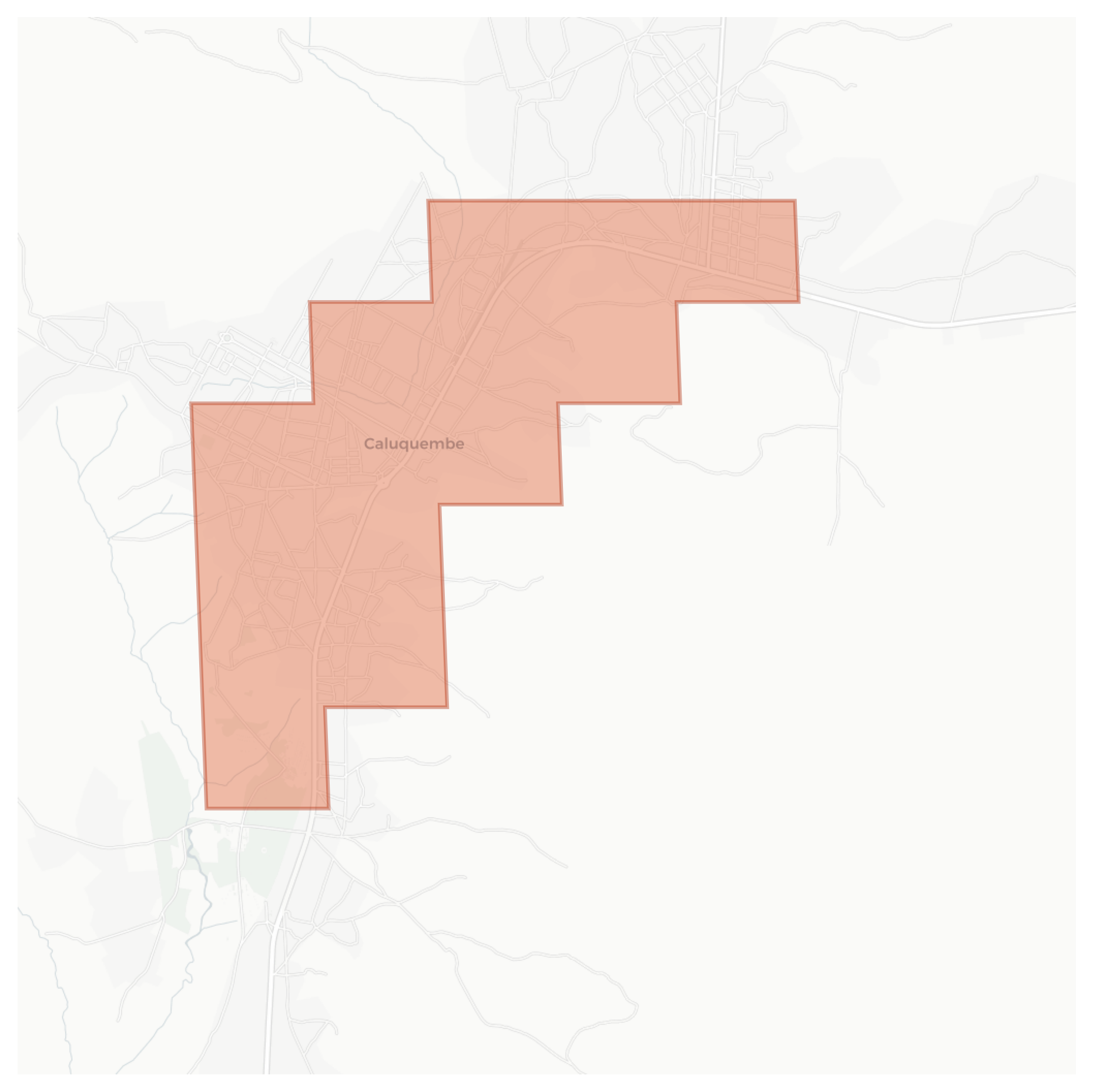 Caluquembe geographic map