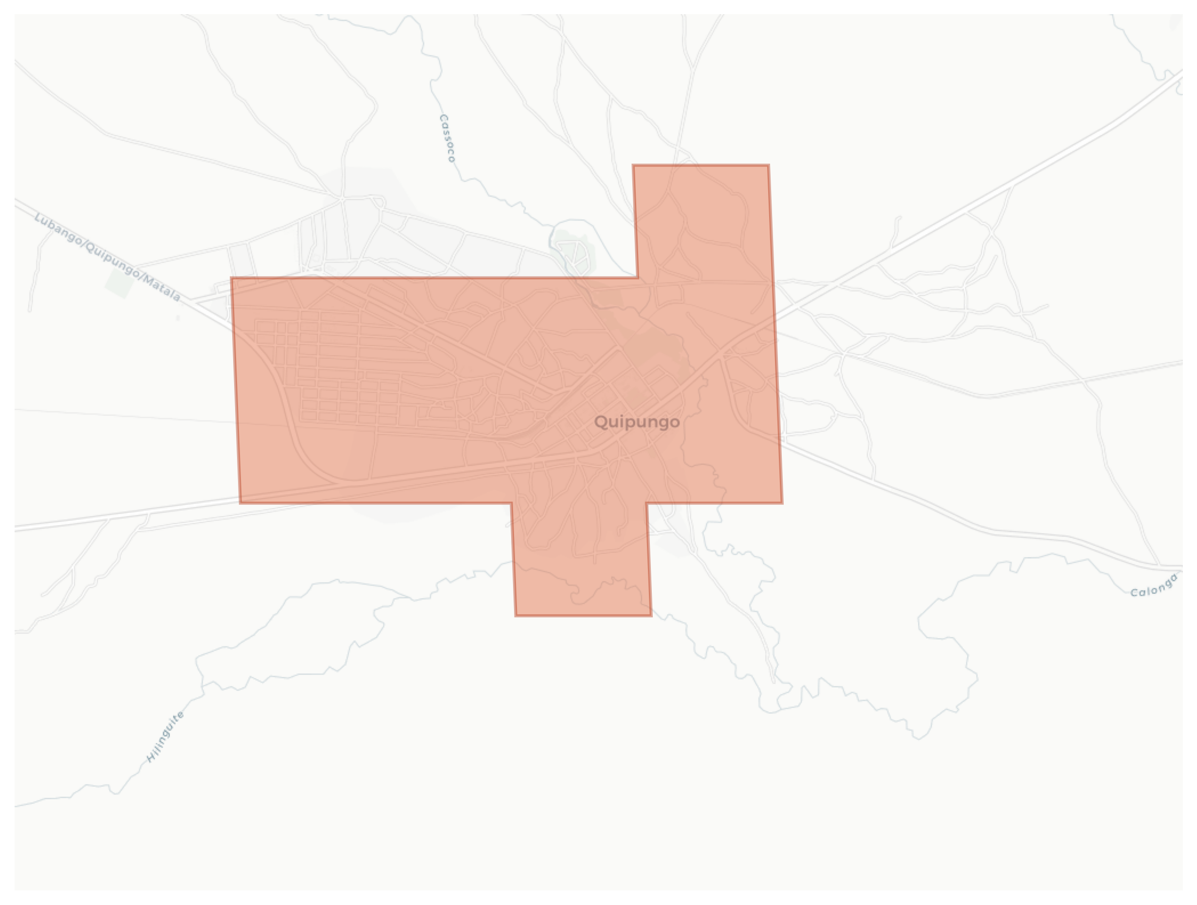 Quipungo geographic map