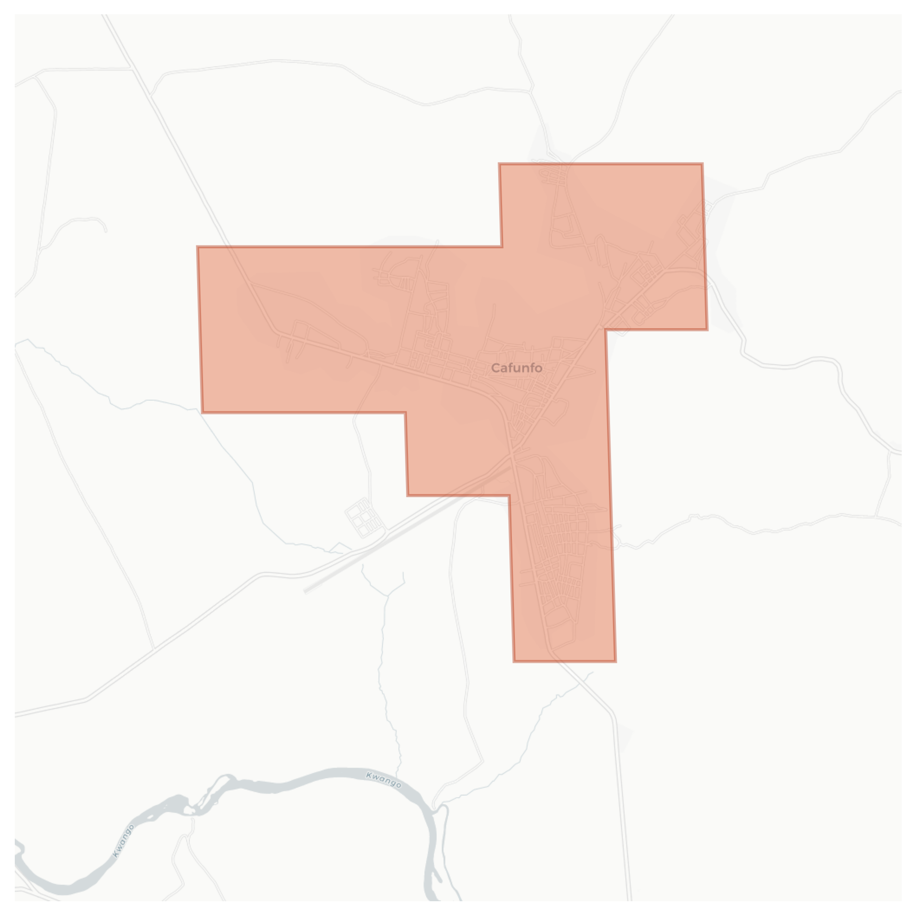 Cafunfo geographic map