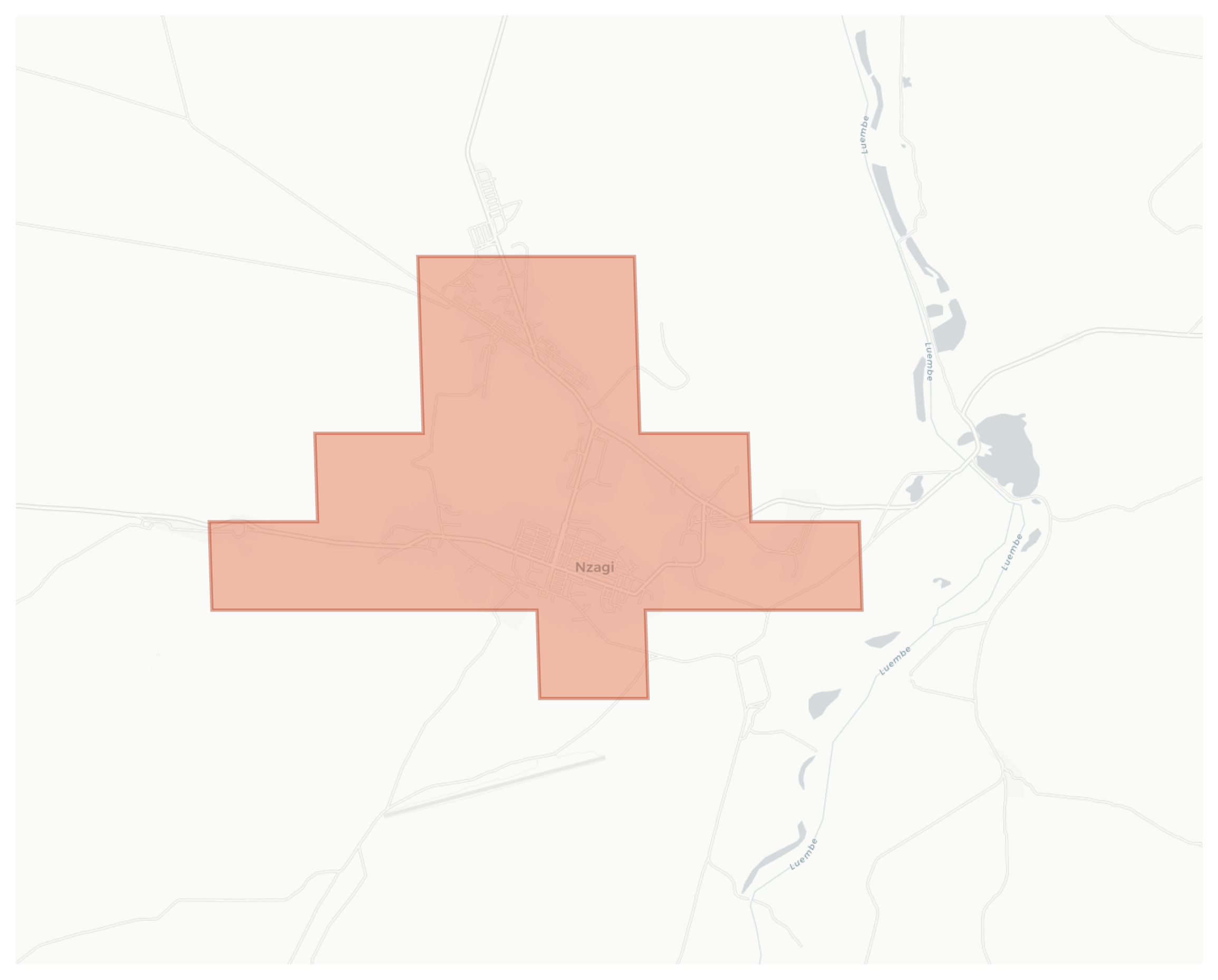 Nzagi geographic map