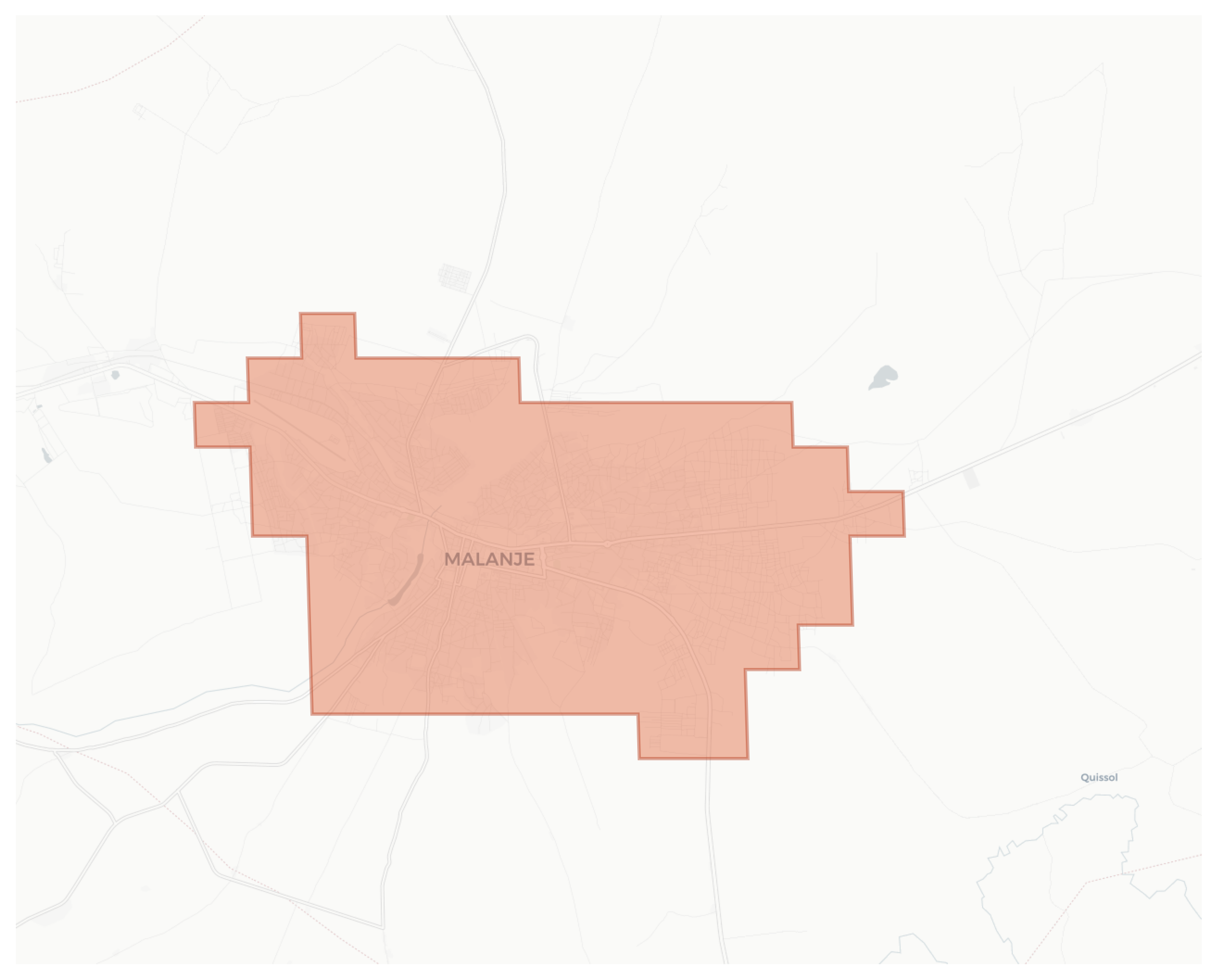 Malanje geographic map