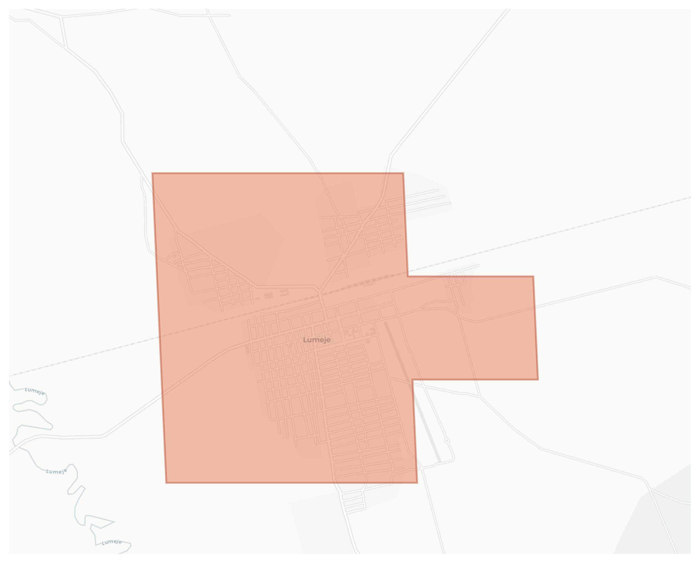 Lumeje geographic map