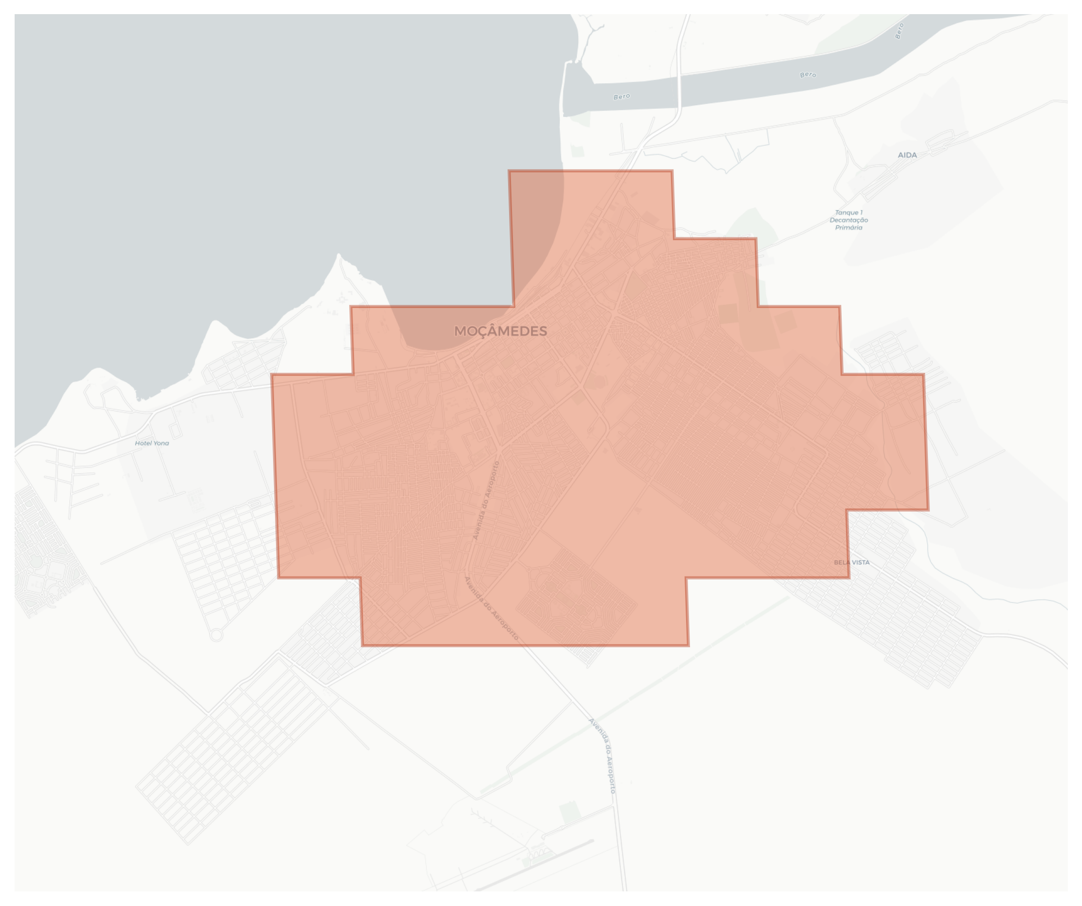 Moçâmedes geographic map