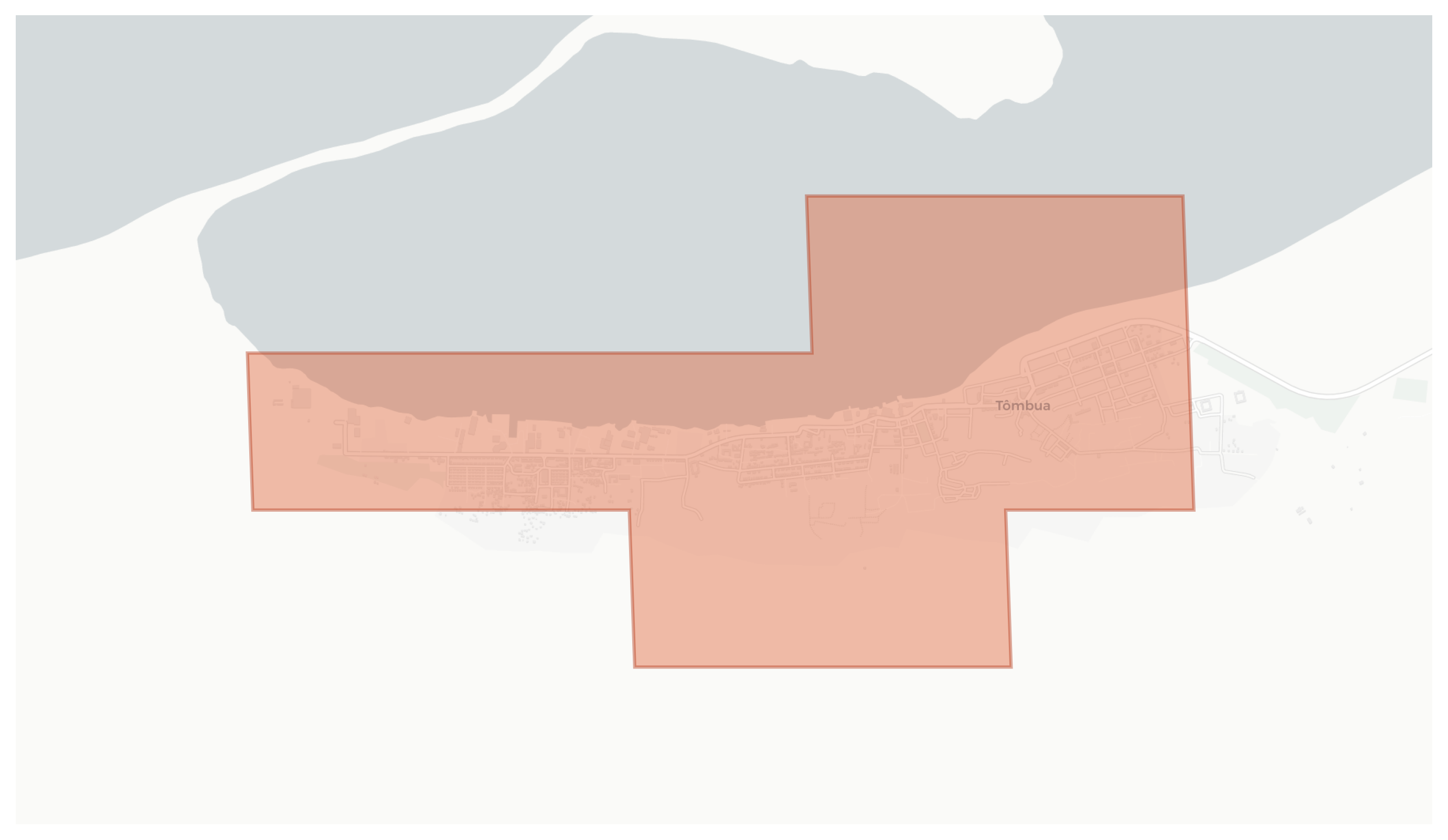 Tômbua geographic map